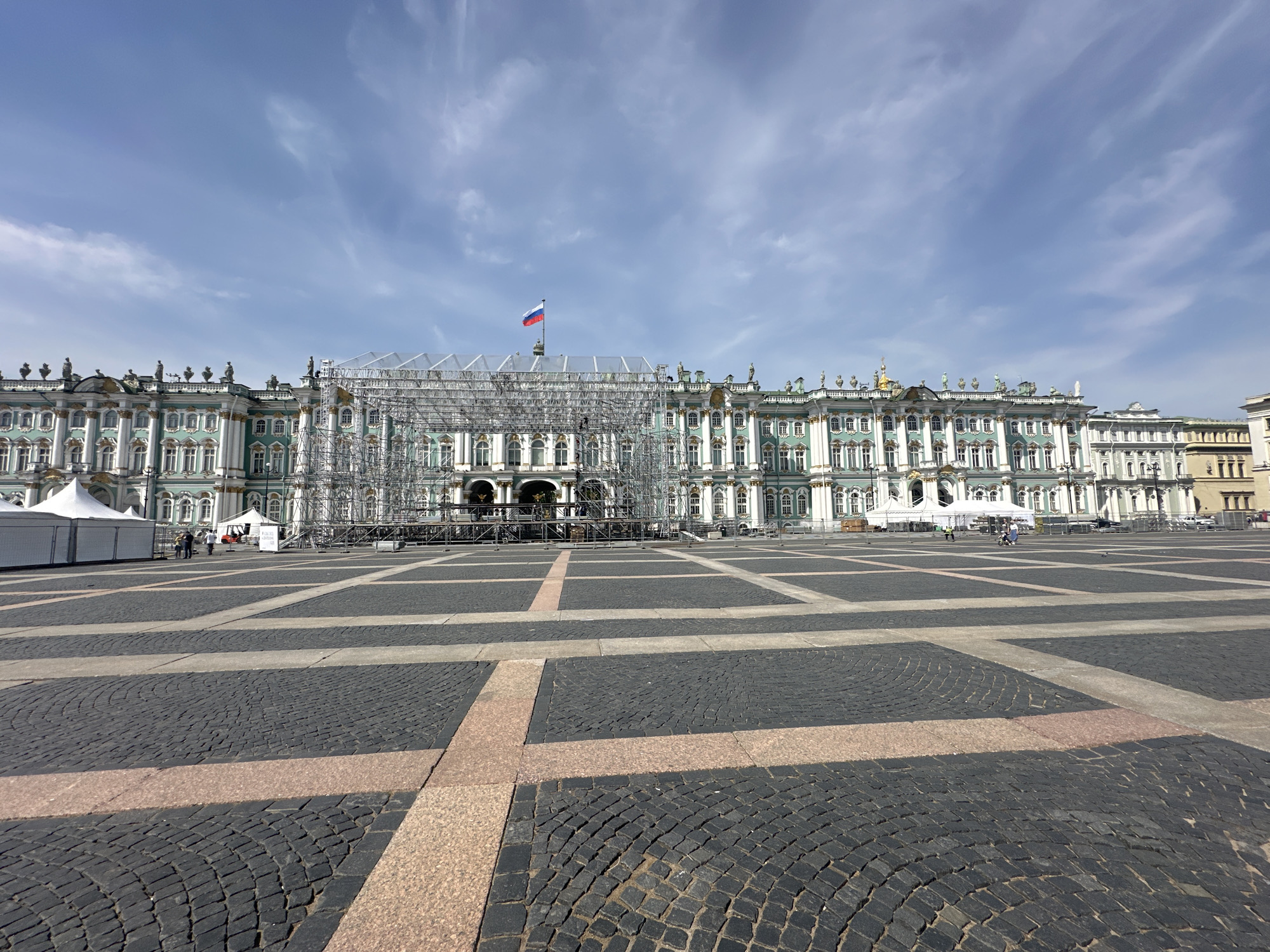 Morning documentation of central Saint Petersburg landmarks and streets