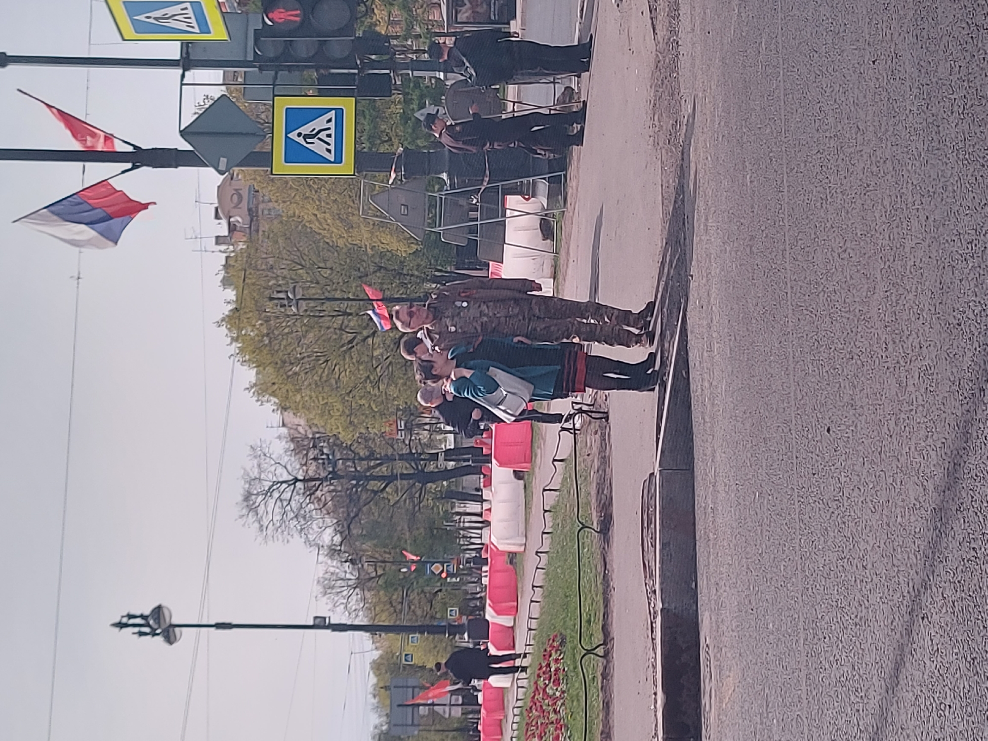 Ordinary street life documented across Saint Petersburg on May 9