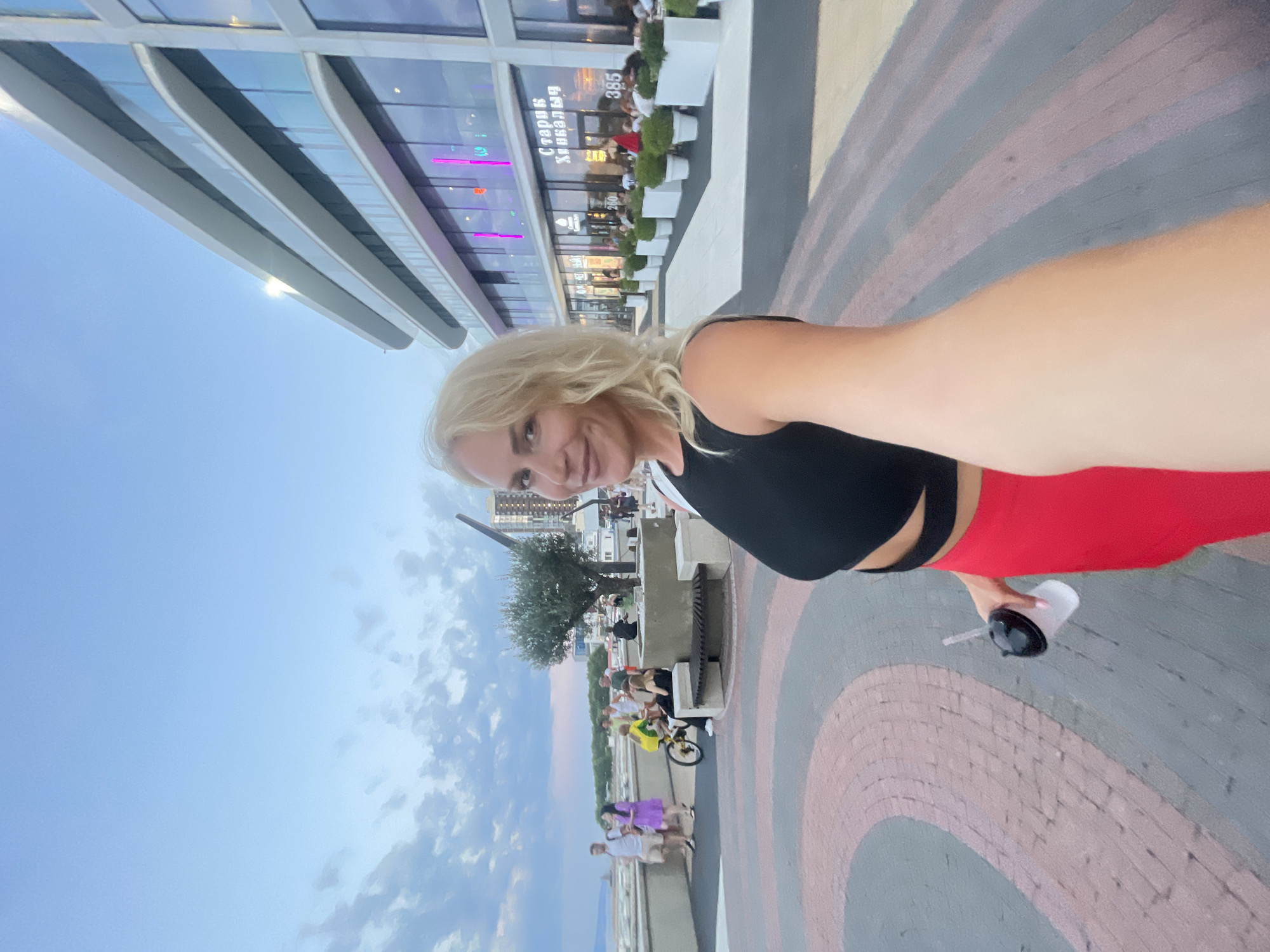 A summer afternoon out in Novorossiysk's waterfront district