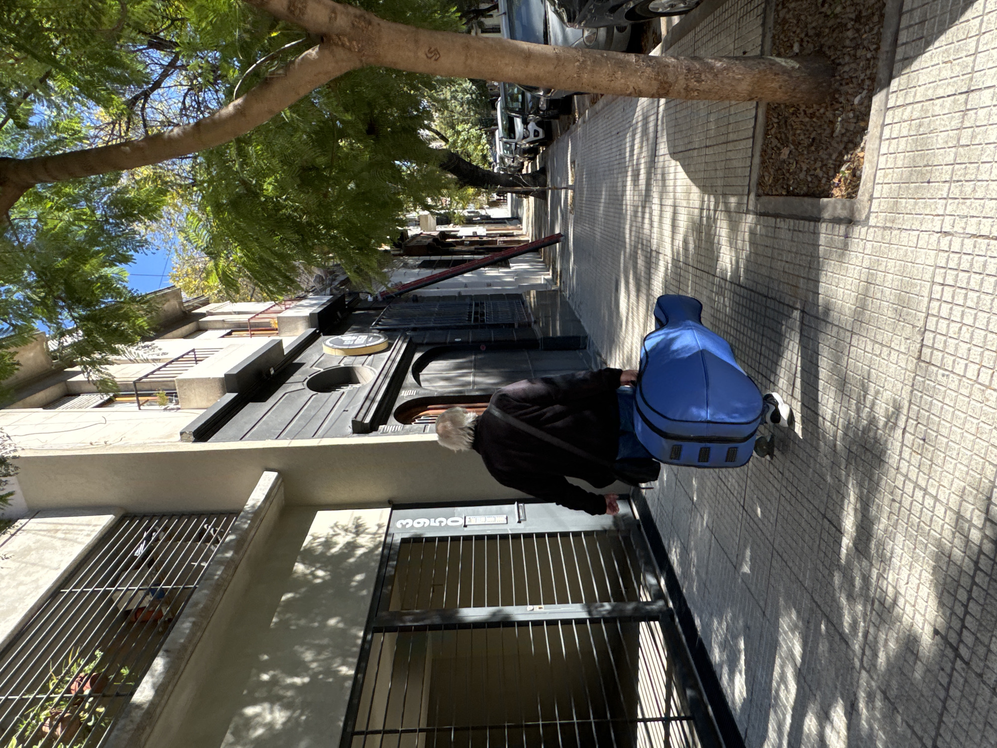 Afternoon street scene captured in Buenos Aires neighborhood