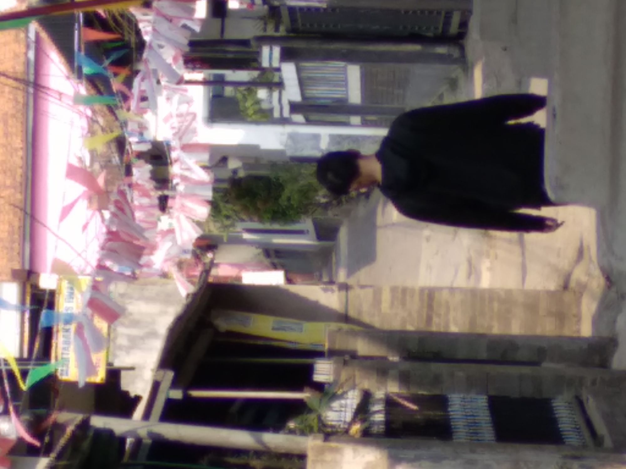 Cimahi neighborhood alleyway decked out for a national celebration