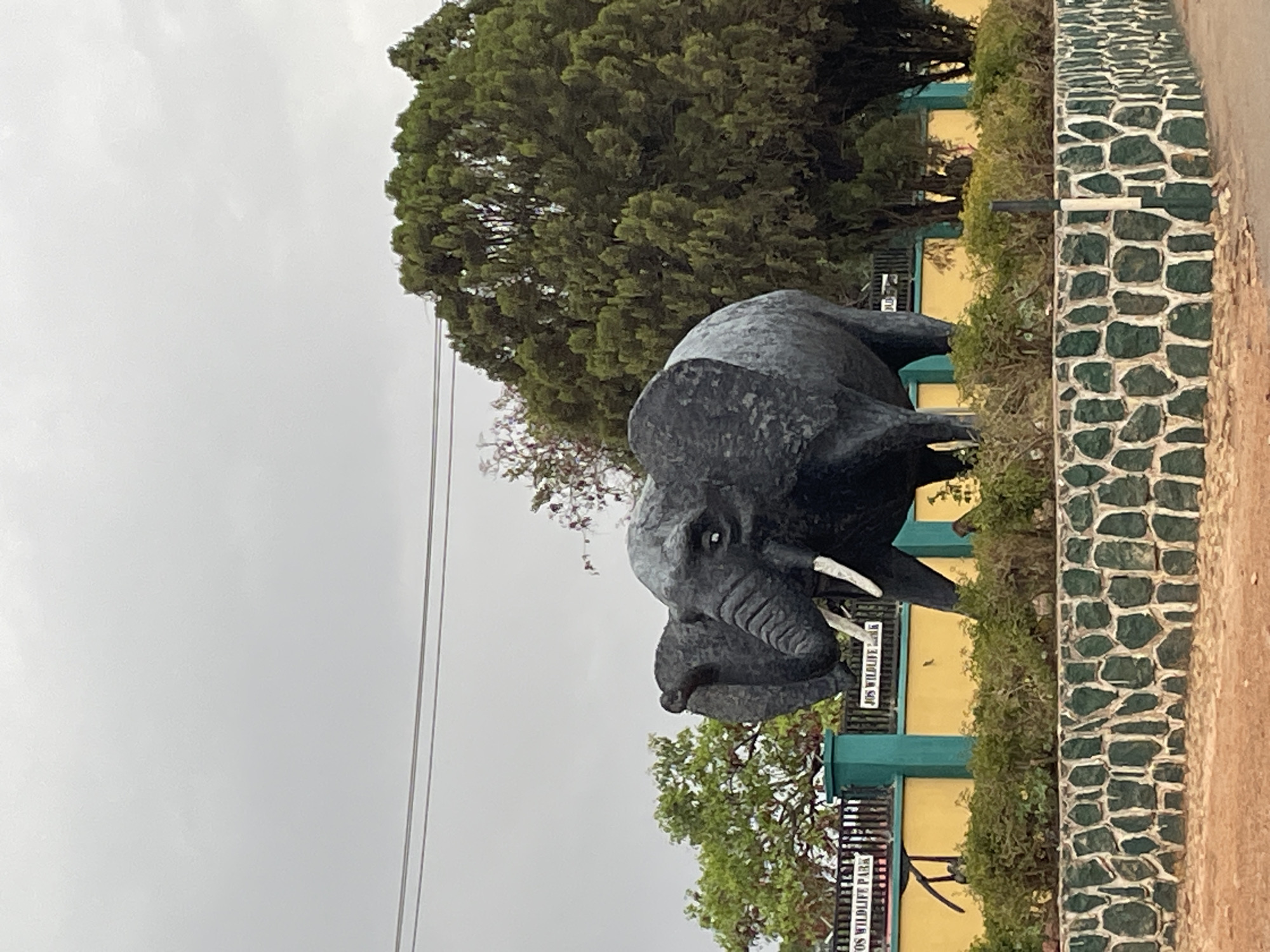 Jos Nigeria locations documented including wildlife park elephant statue