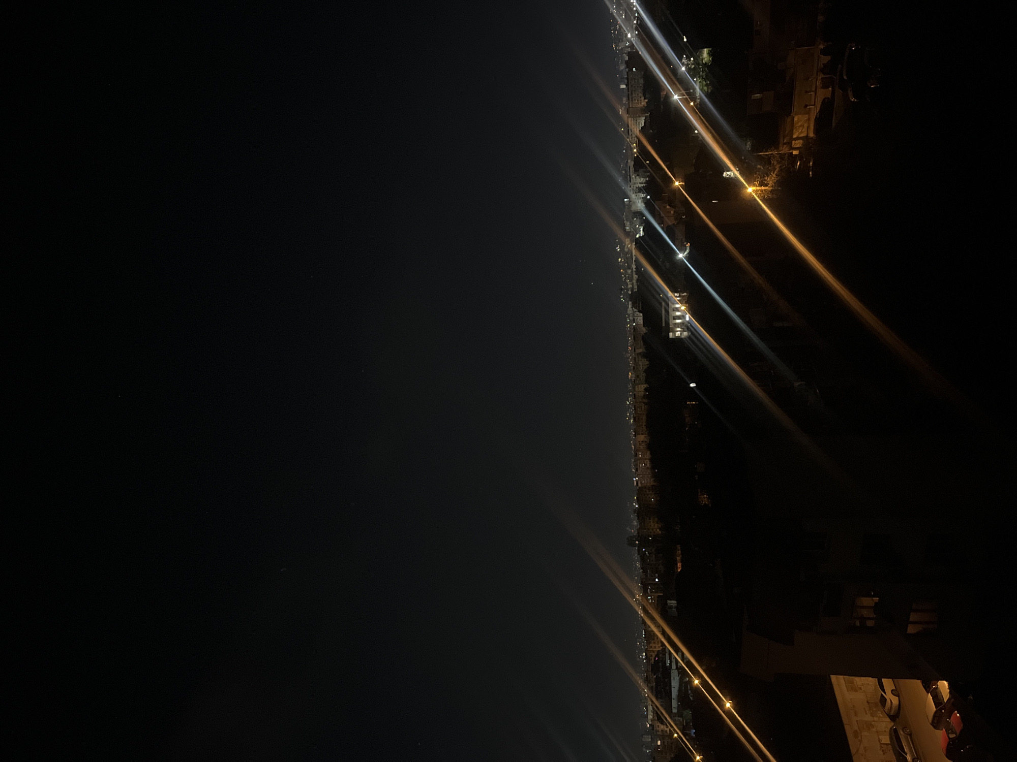Nighttime aerial views of Sofia captured by witnesses