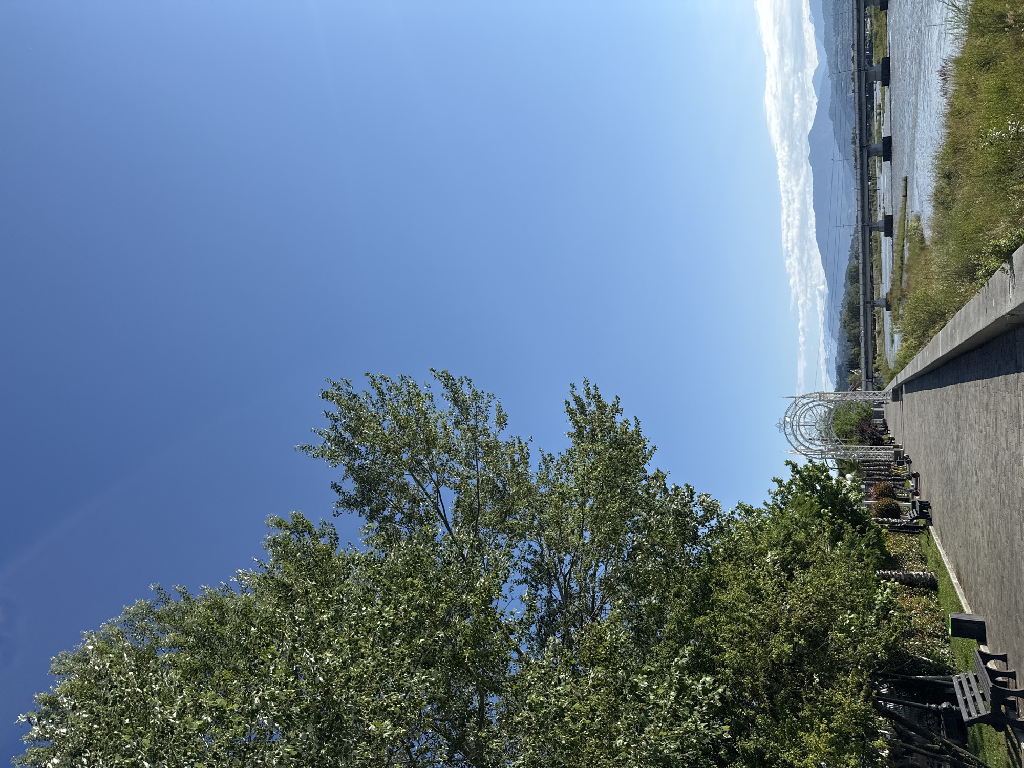 Sochi's Adler waterfront on a bright June morning