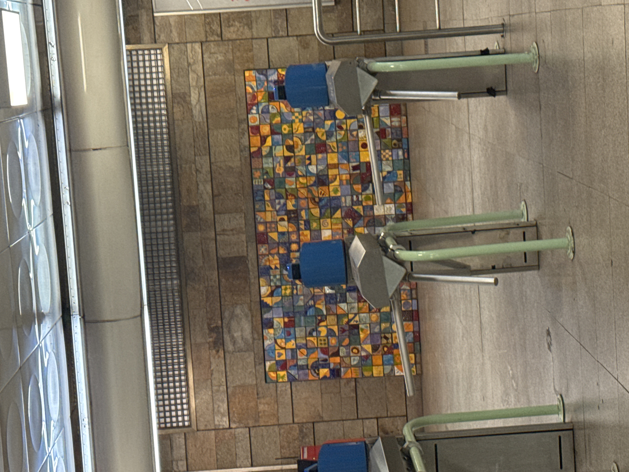 Sofia subway station interior documented by witness