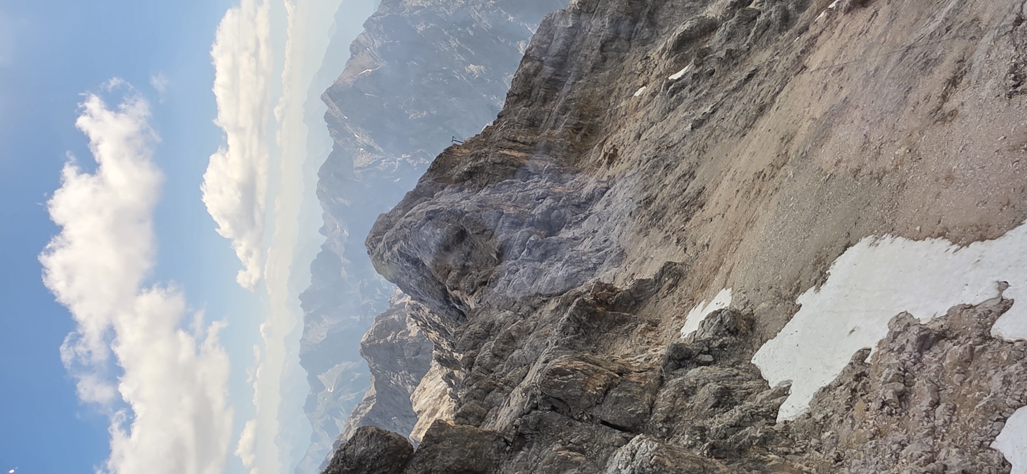 Zugspitze summit views across snow-dusted Bavarian Alpine terrain