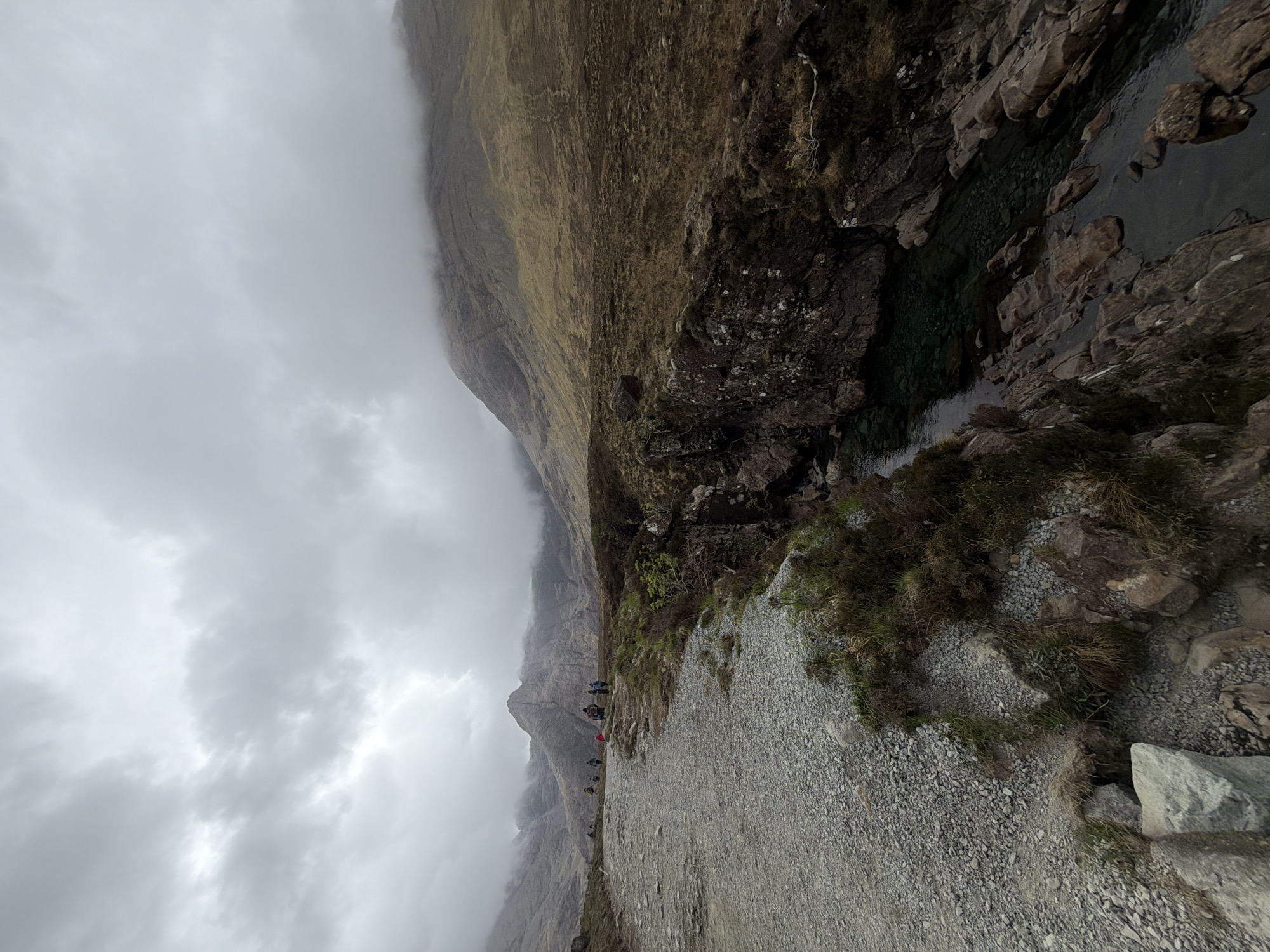 Hiker captures rocky paths and streams on Isle of Skye
