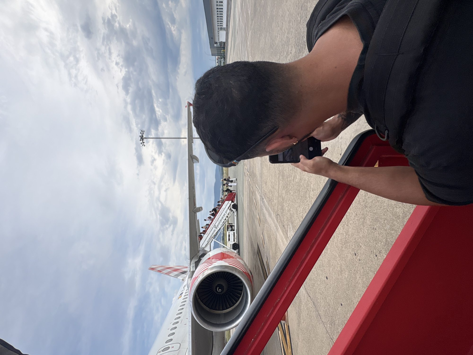 Volotea flight boarding at Vitoria-Gasteiz Airport