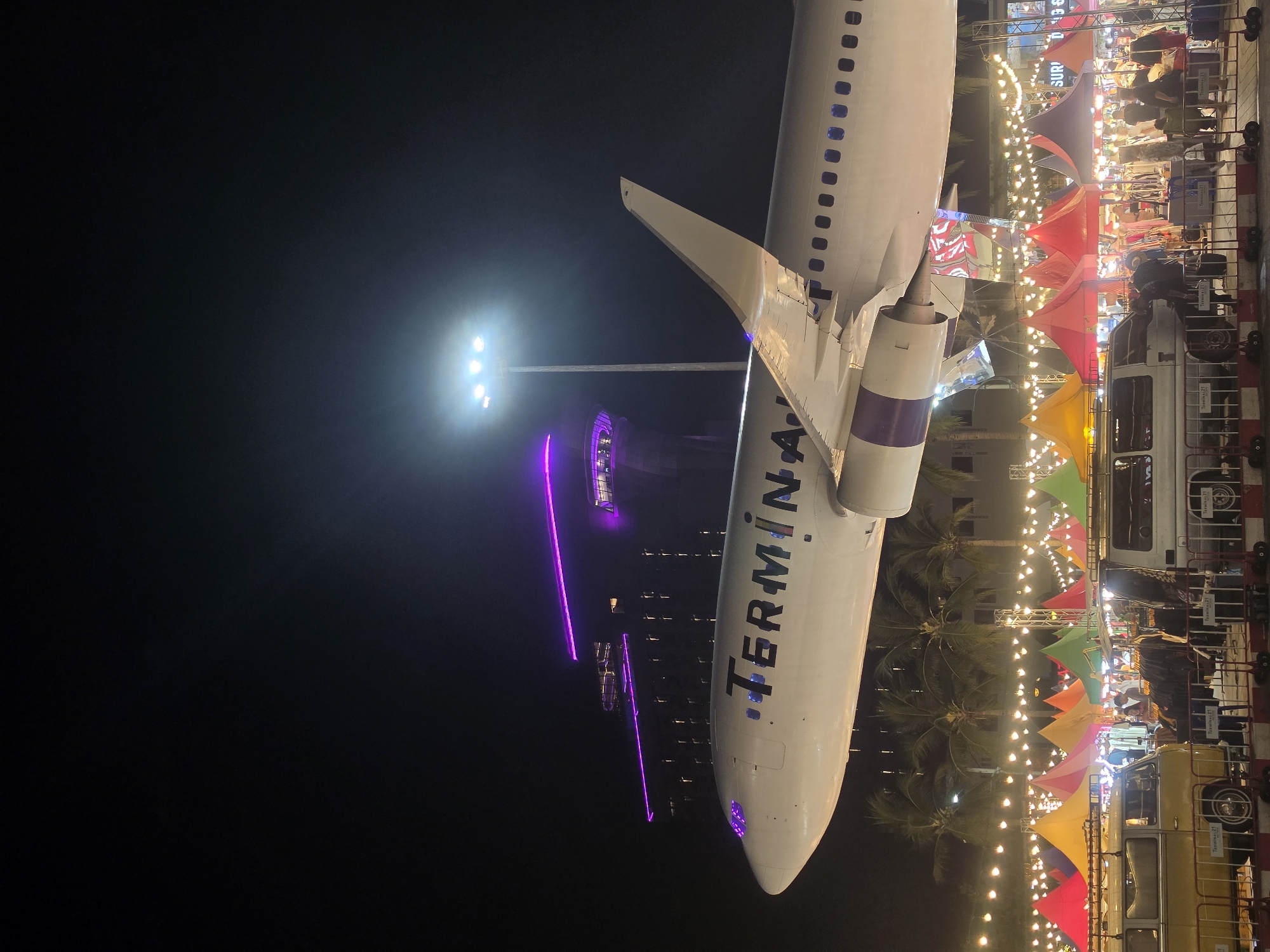 Airplane Display Featured at Pattaya Night Market