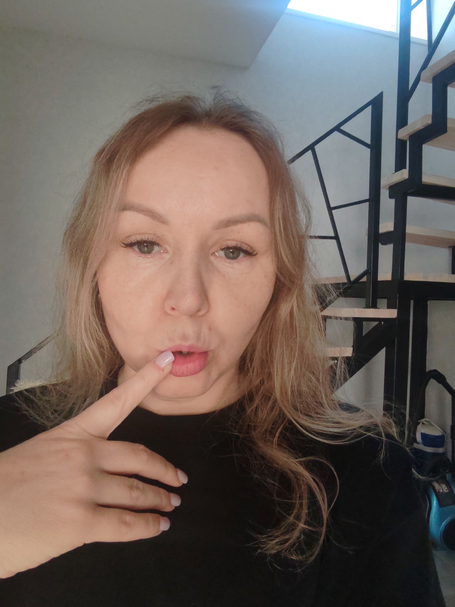 Early morning selfies captured in Chaikovsky residential building