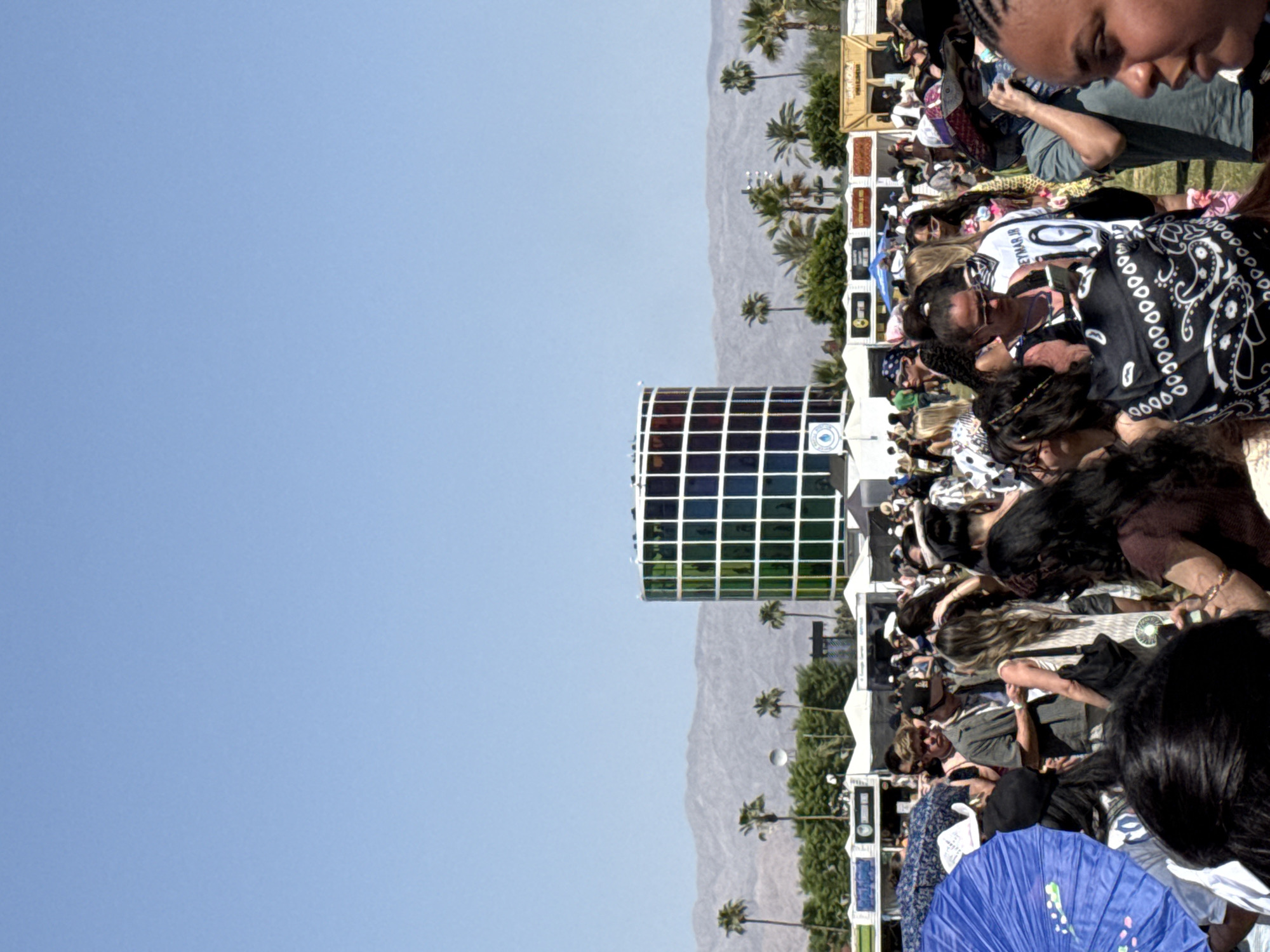 Outdoor event draws crowds in Indio, California Friday evening