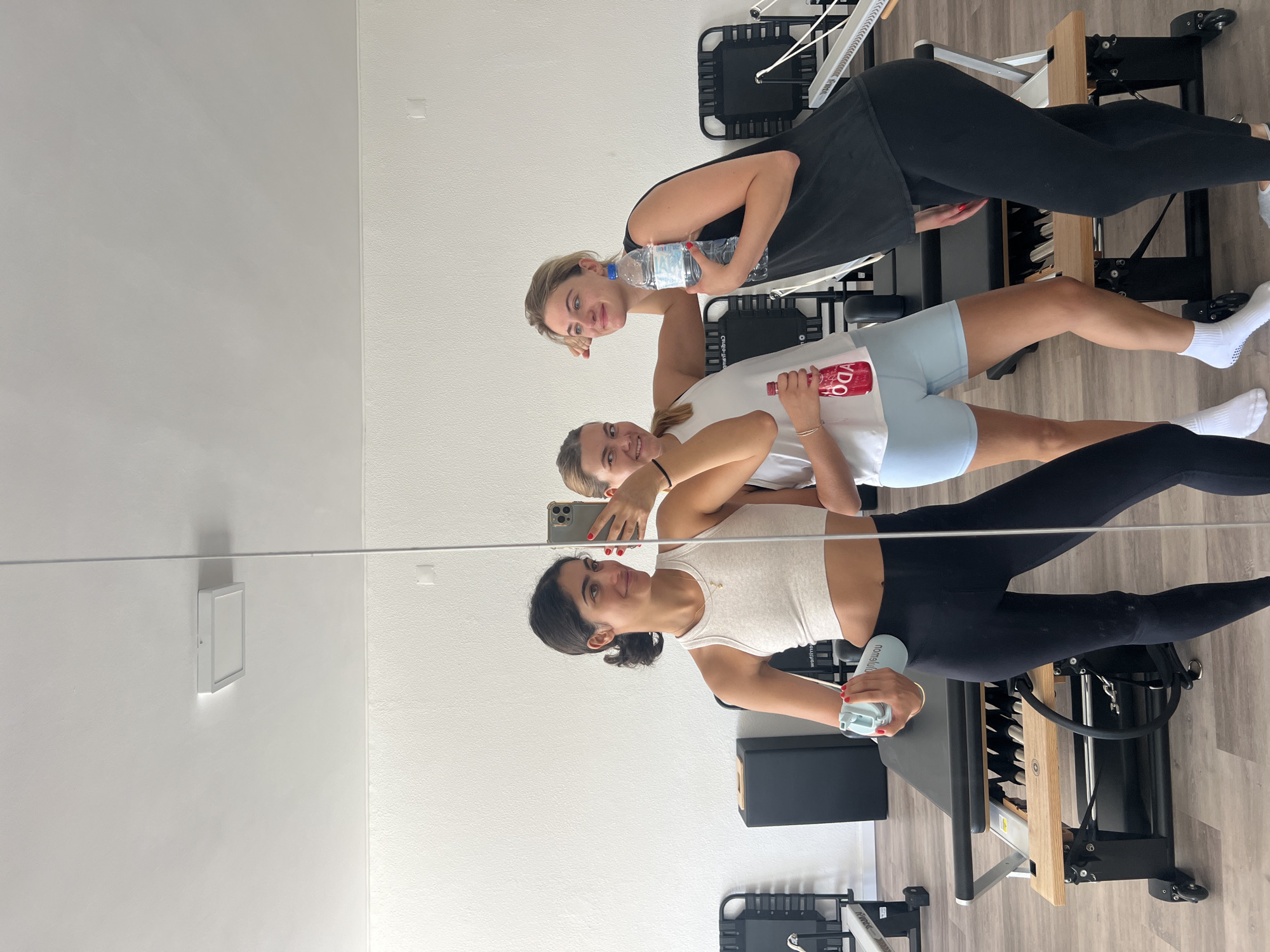 Mirror selfie at a Pilates studio in Matosinhos