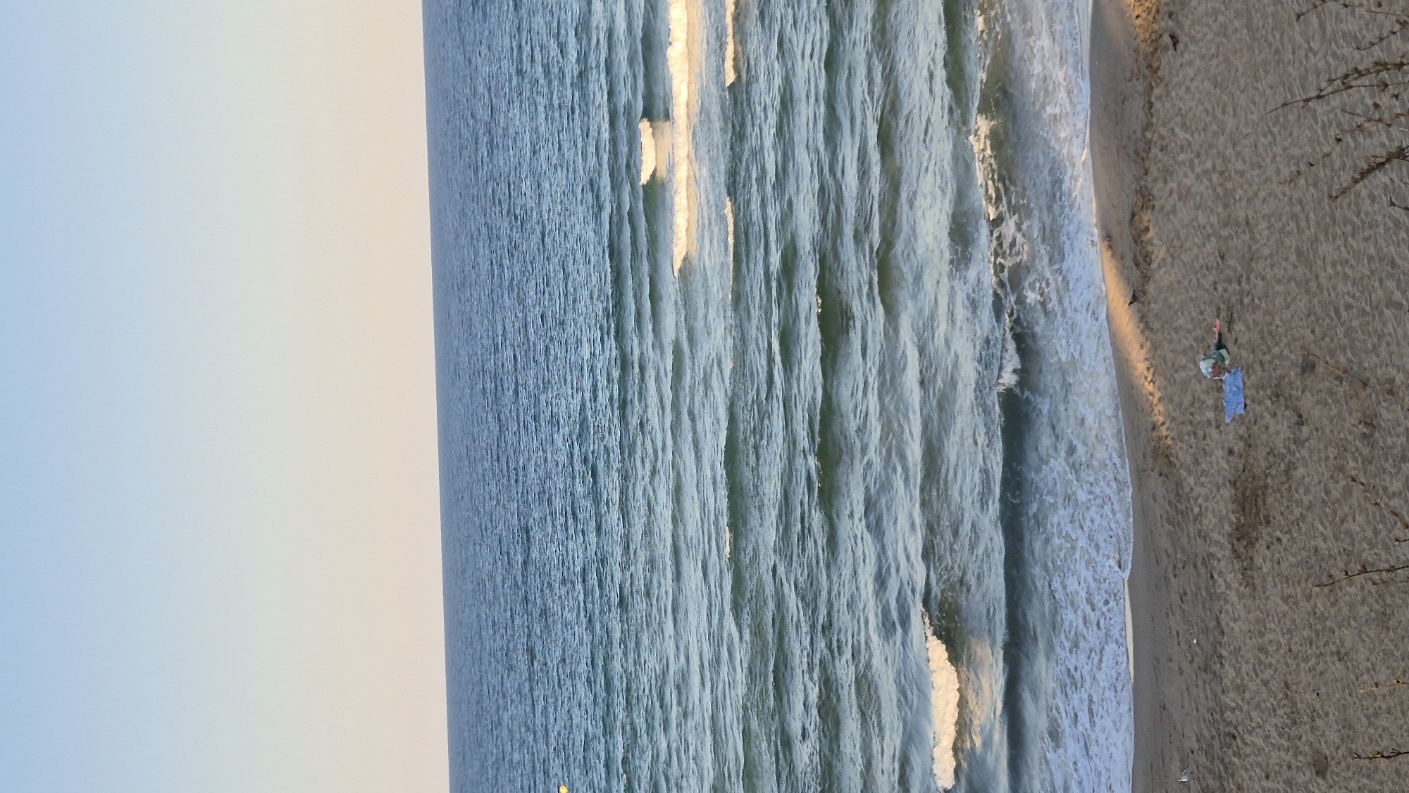 Calm afternoon at Primorsko's Black Sea beach