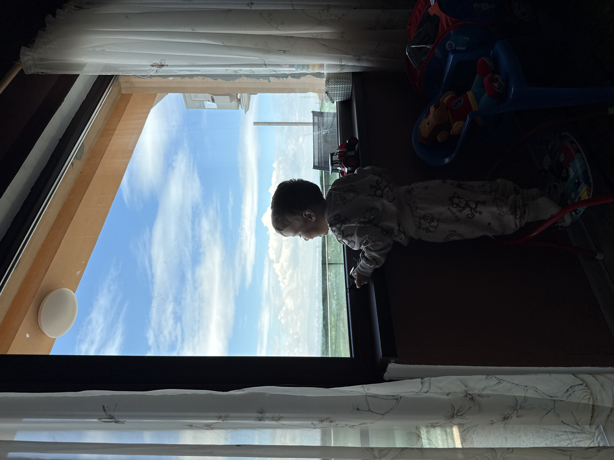 Mother and child share quiet morning moments in Sofia