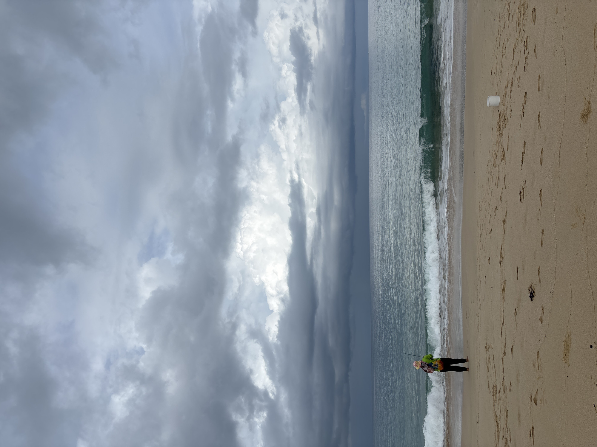 Morning fishing activity observed at Choeng Thale beach
