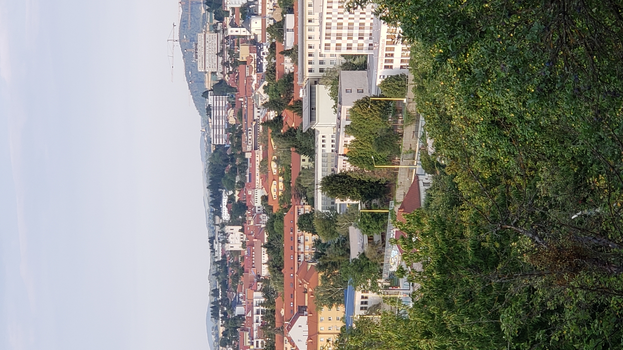 Exploring a hillside chapel trail in Prešov, Slovakia