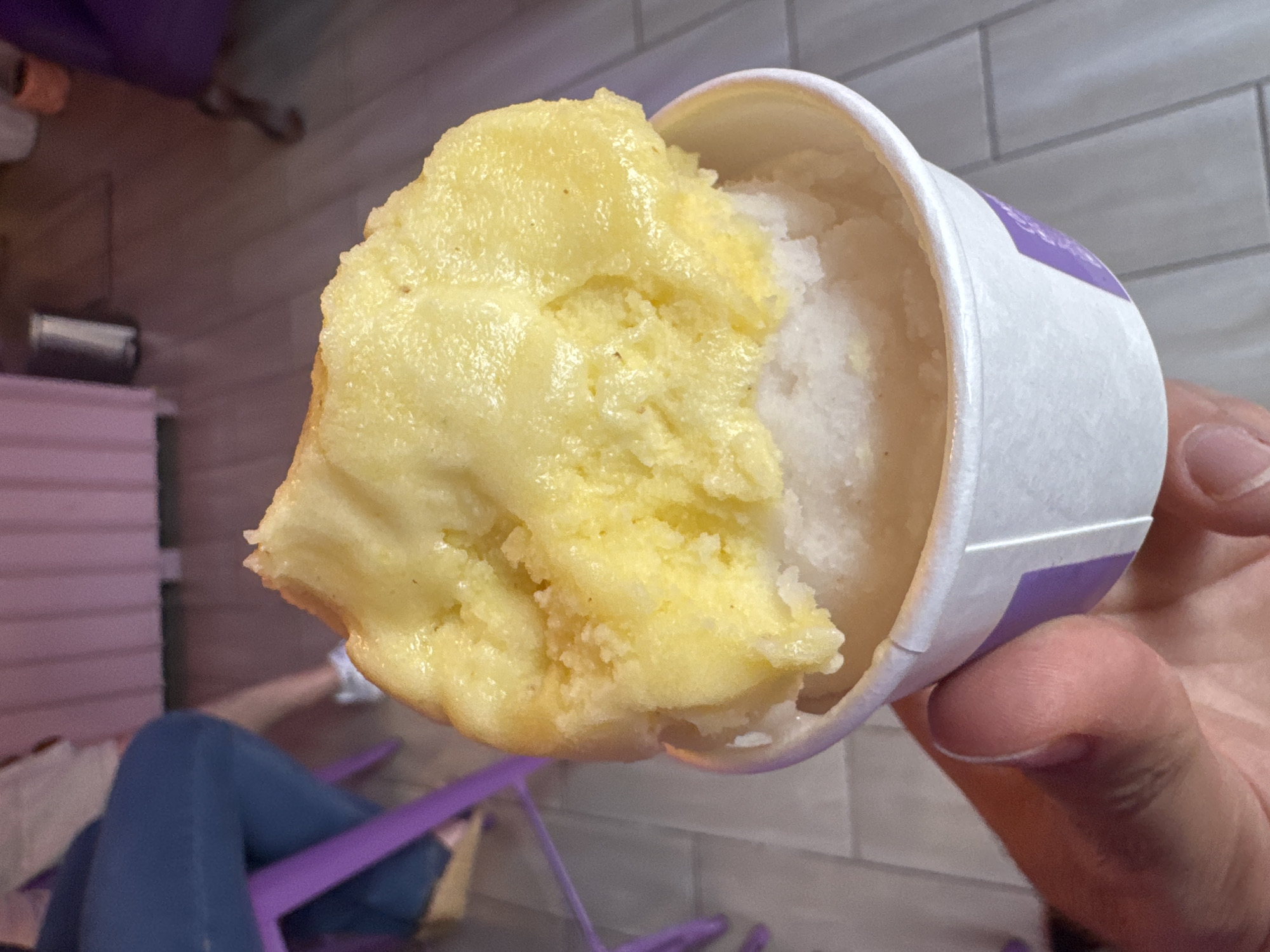 Ice cream shop moments documented in Cholula, Mexico