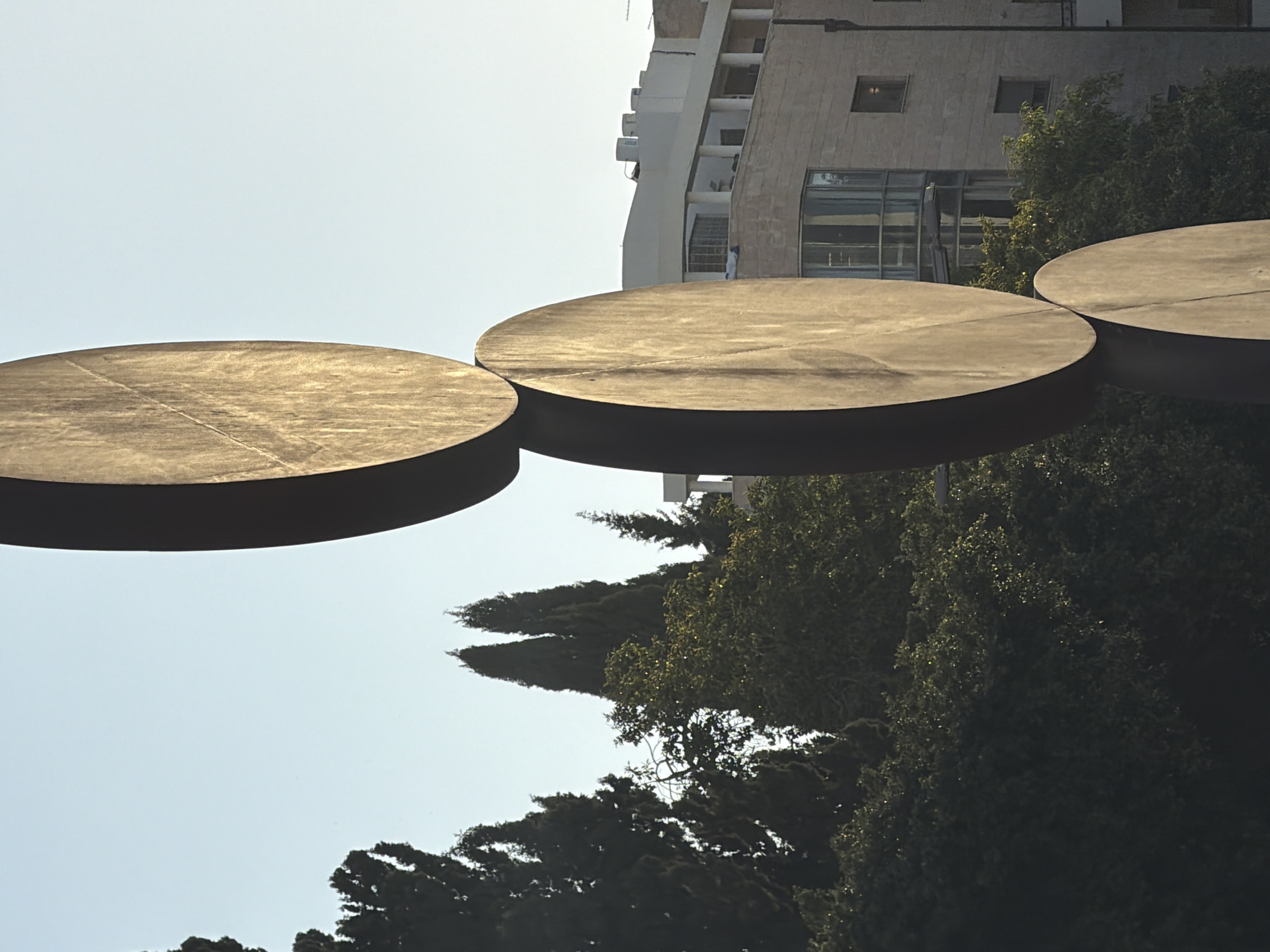 Beverly Pepper's kinetic sculpture documented in Tel Aviv