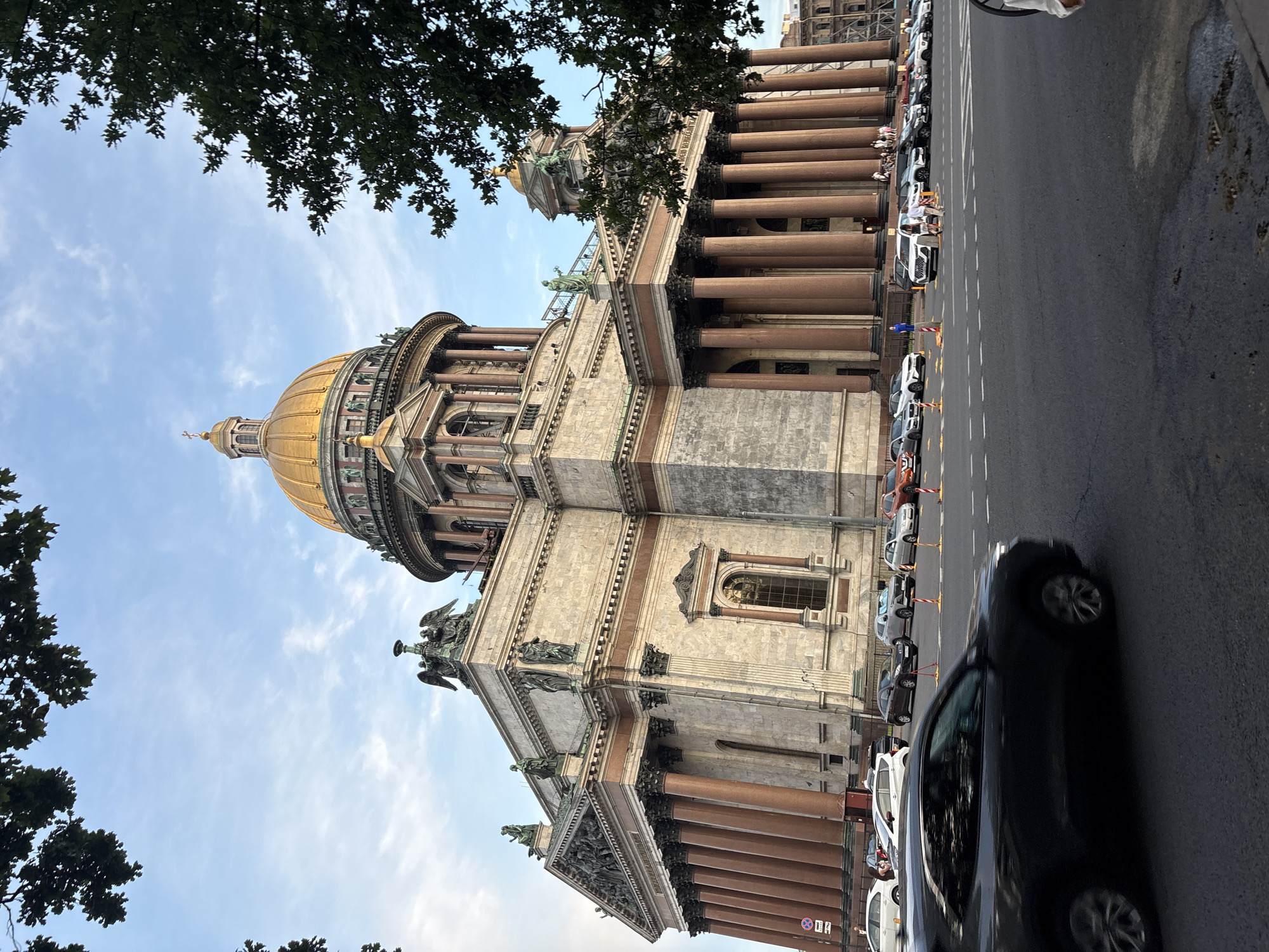 St. Isaac's Cathedral from the street, Saint Petersburg