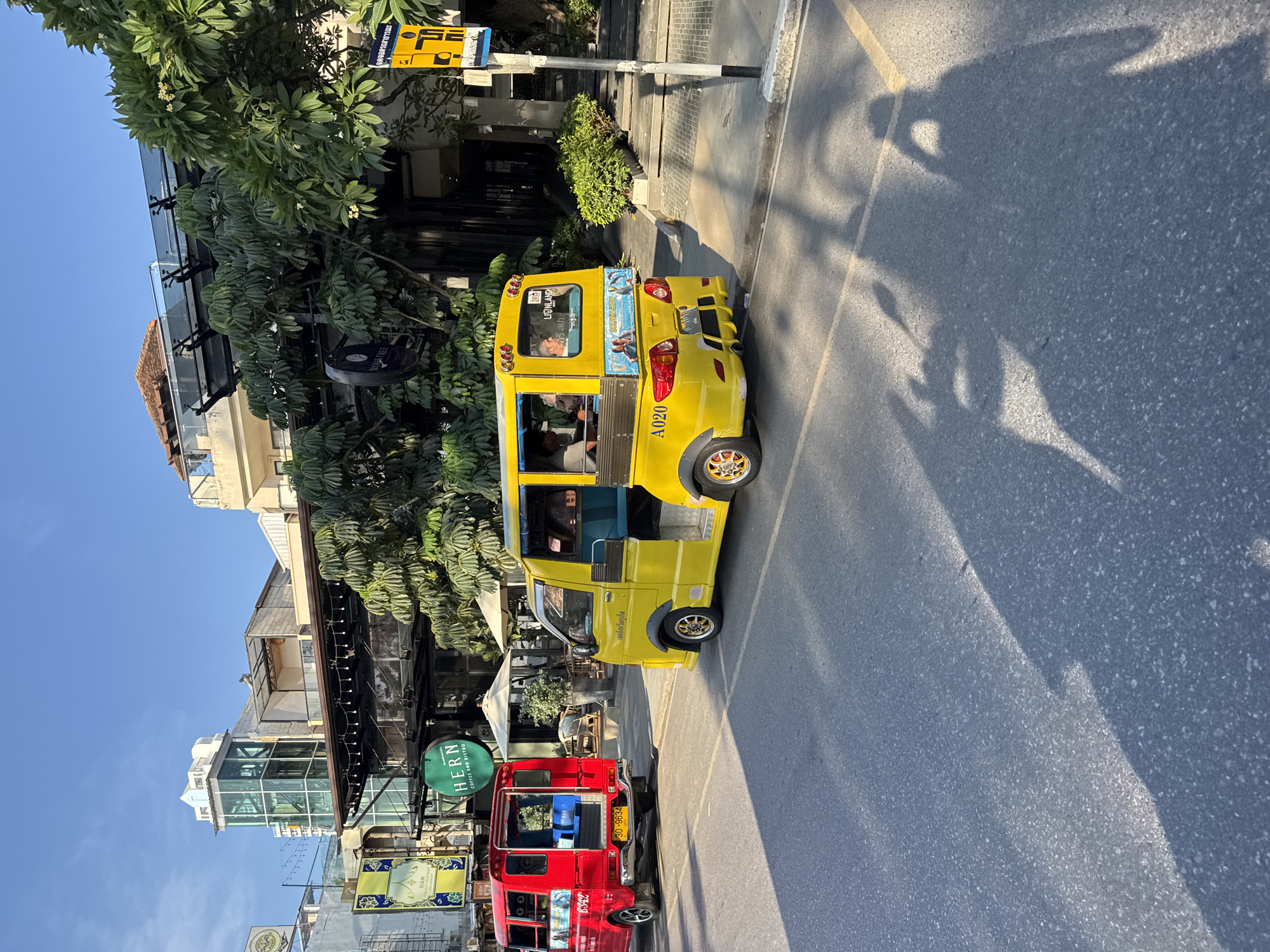 Tuk-tuks spotted on Patong streets amid sunny morning activity