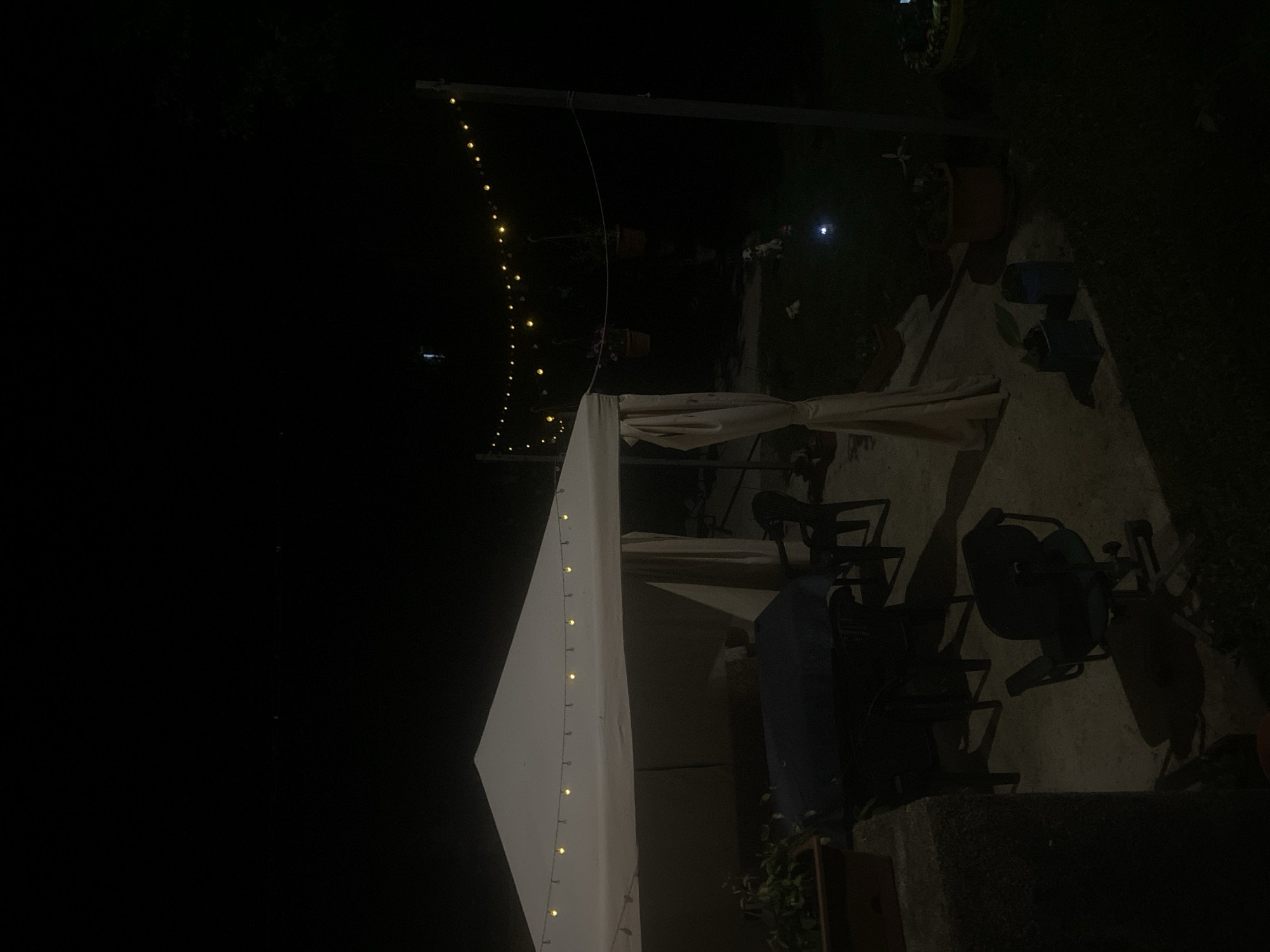 Evening gathering with lights and refreshments in Kipilovo, Bulgaria