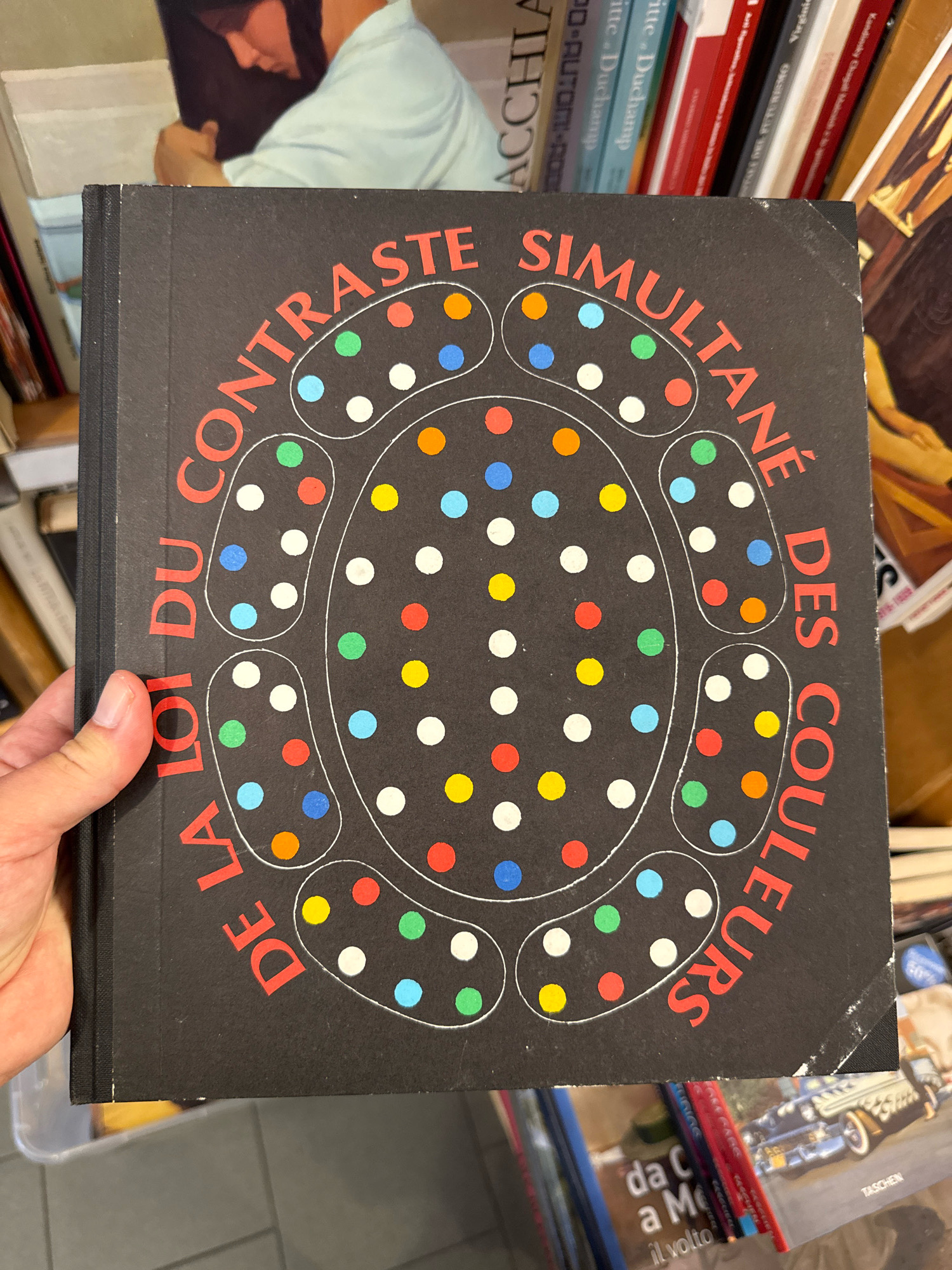Classic color theory book held in Milan