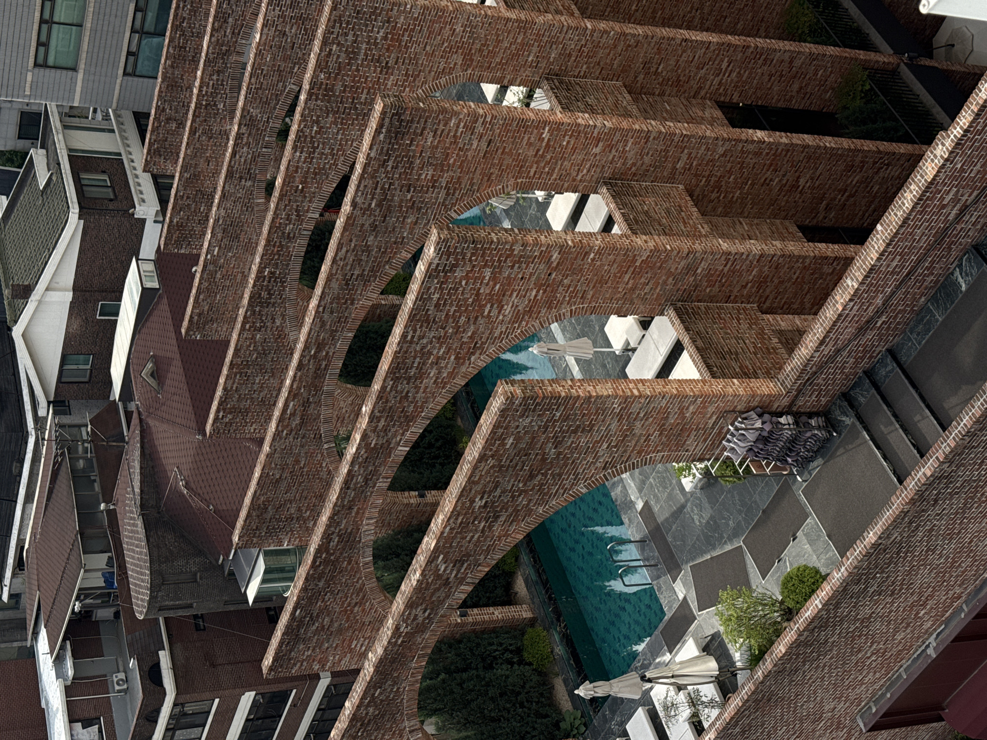 Red brick building complex documented in Seoul