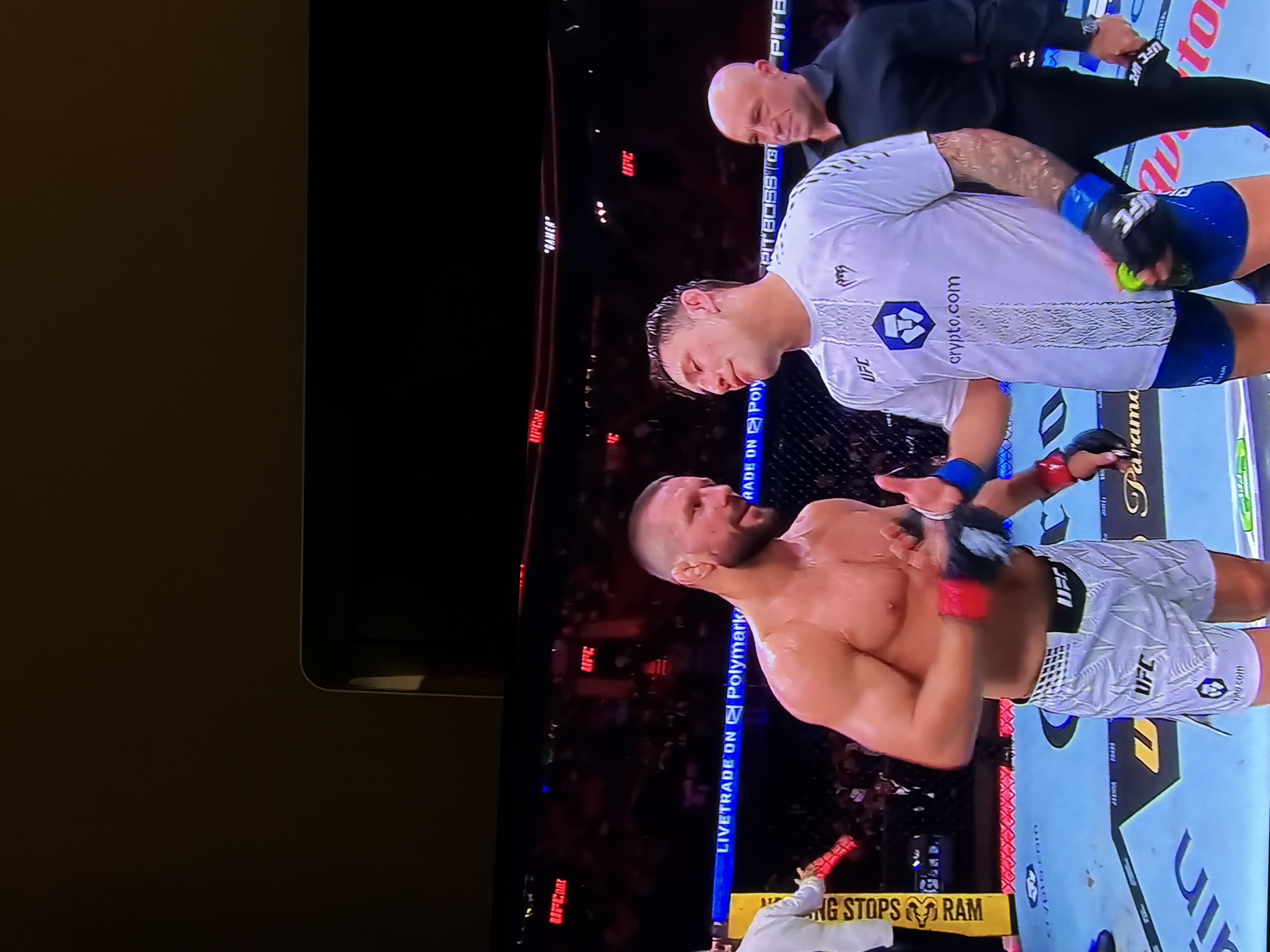UFC broadcast viewed in Chirpan, Bulgaria late Saturday night