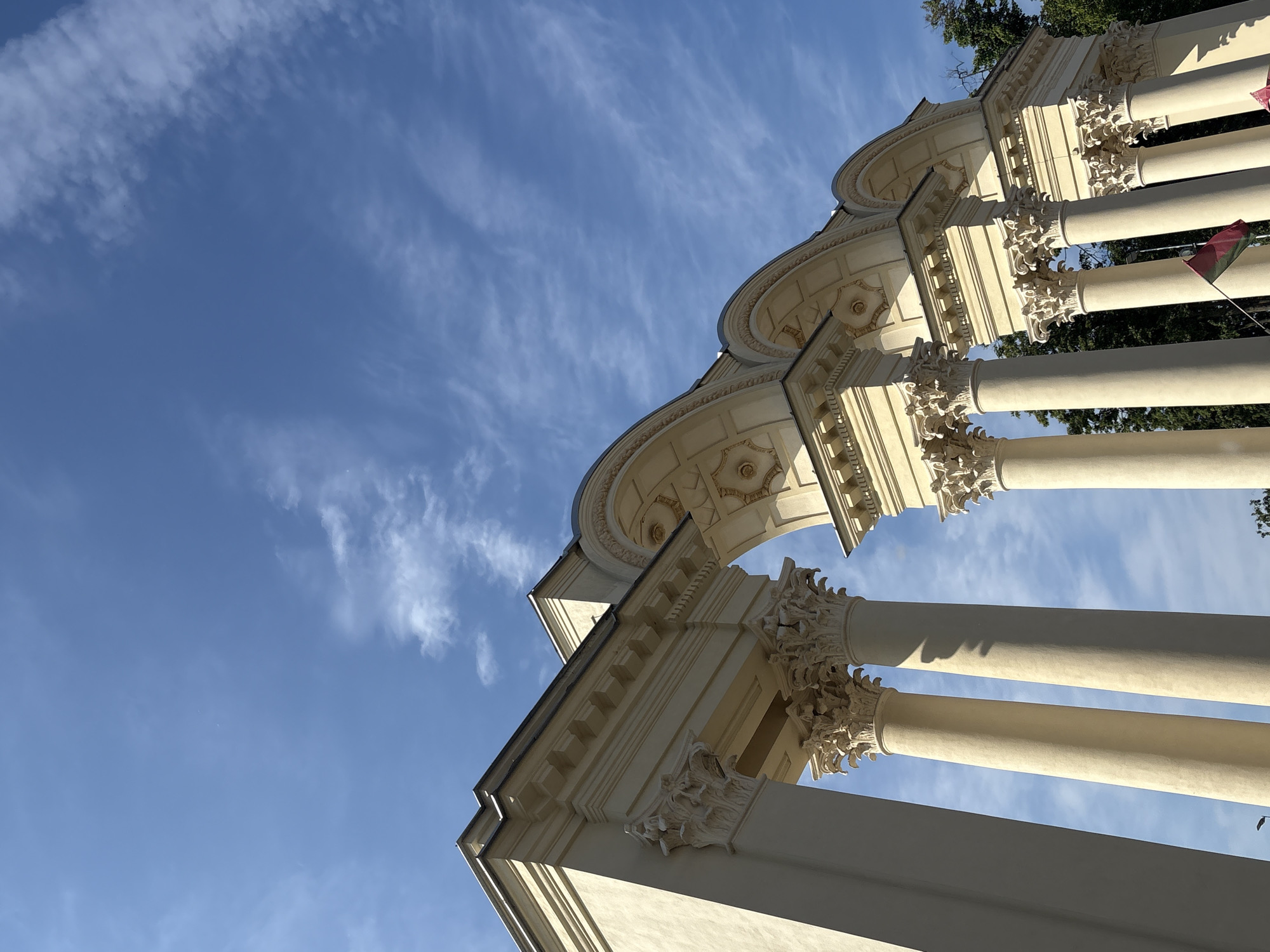 Morning architectural documentation at Belarus National Library, Minsk