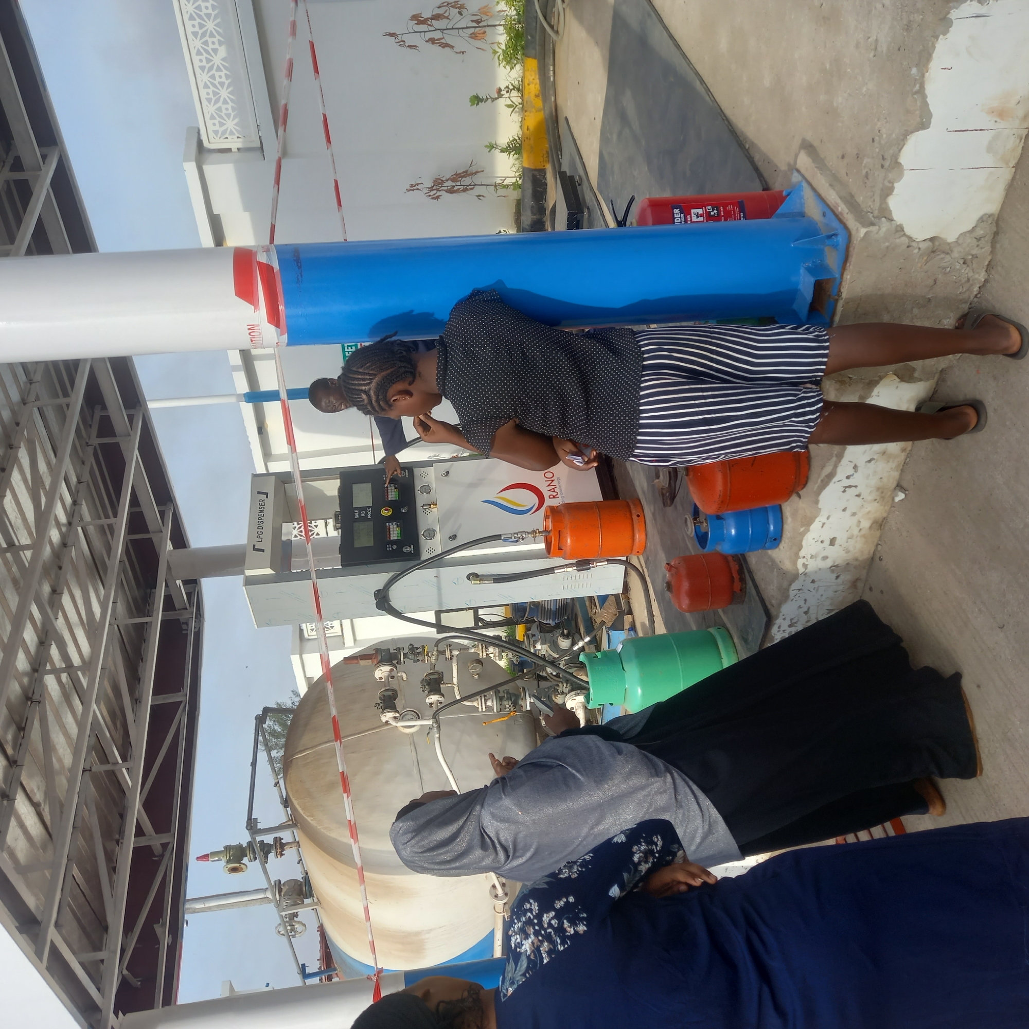Morning fuel station operations documented in Barden Yana Nigeria