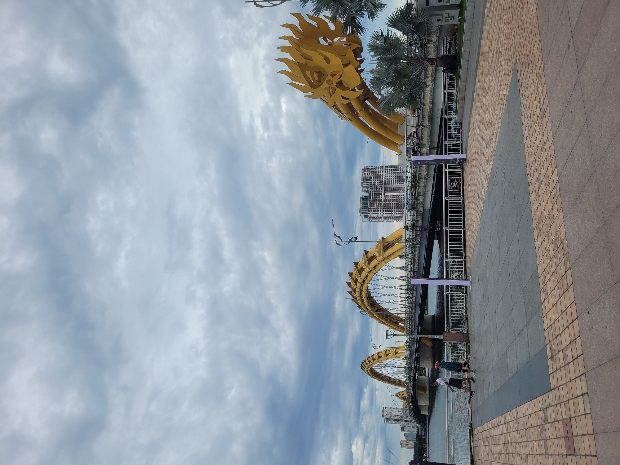 Strolling Da Nang's Han River waterfront during film festival season