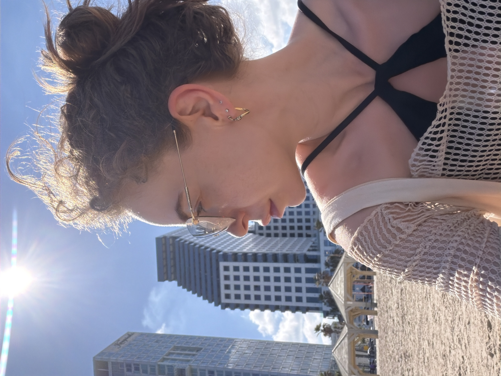 Morning beach scene captured in Tel Aviv