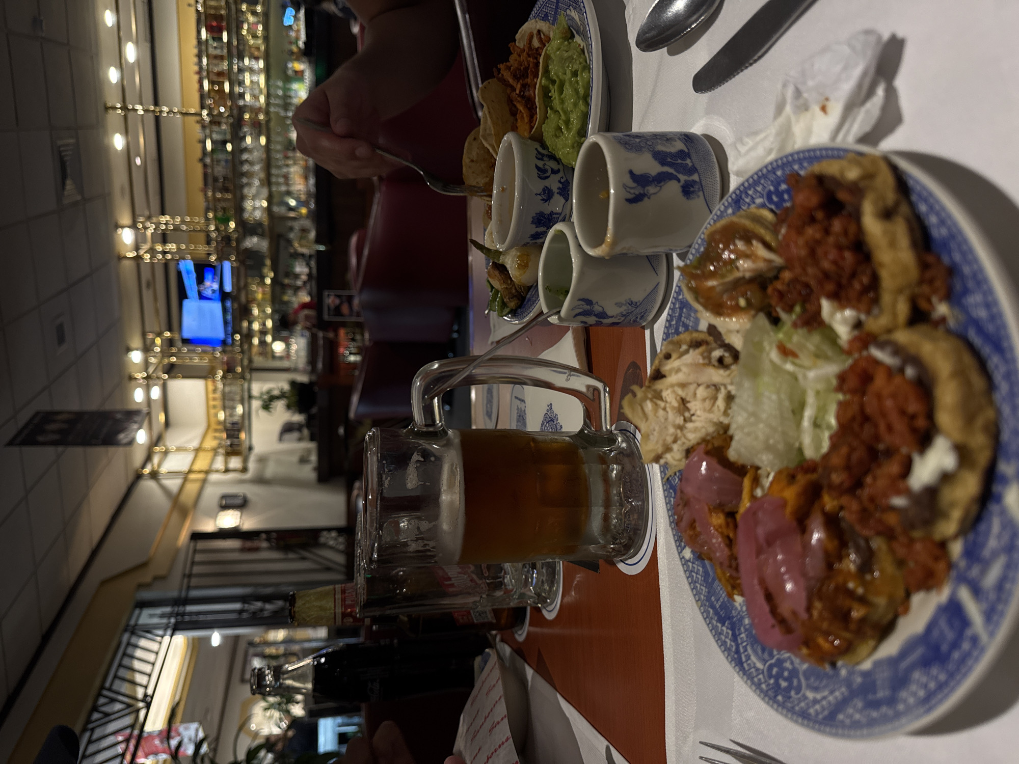 Evening dining scene documented at Puebla restaurant