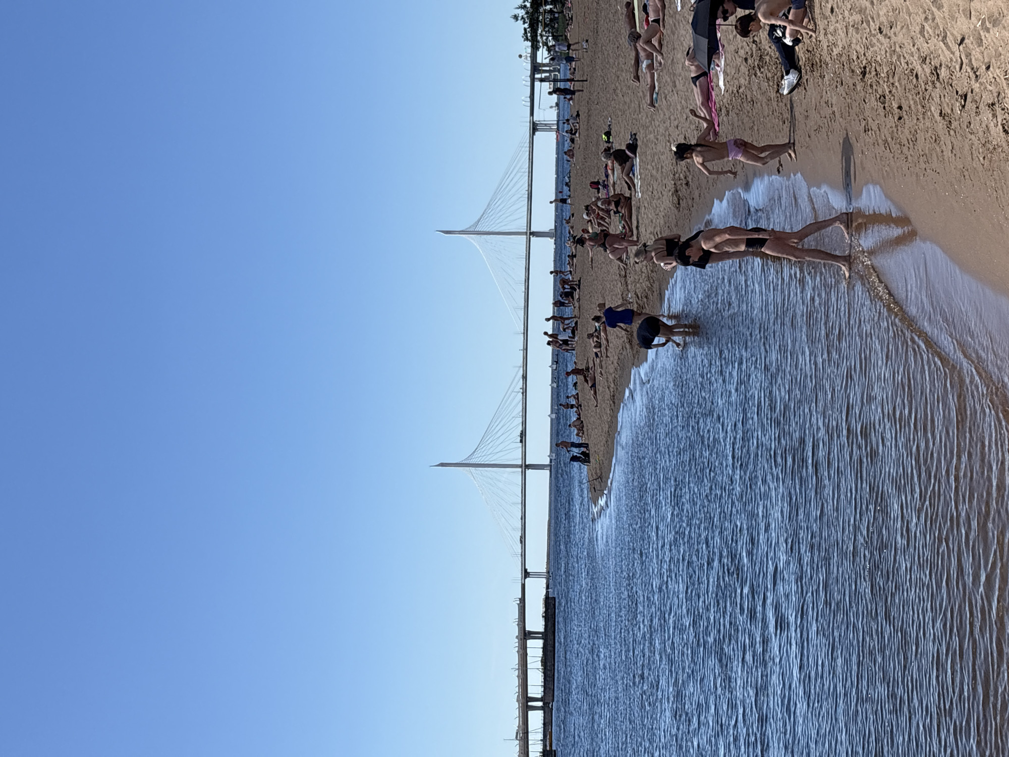 Saint Petersburg waterfront buzzes on a sunny summer morning