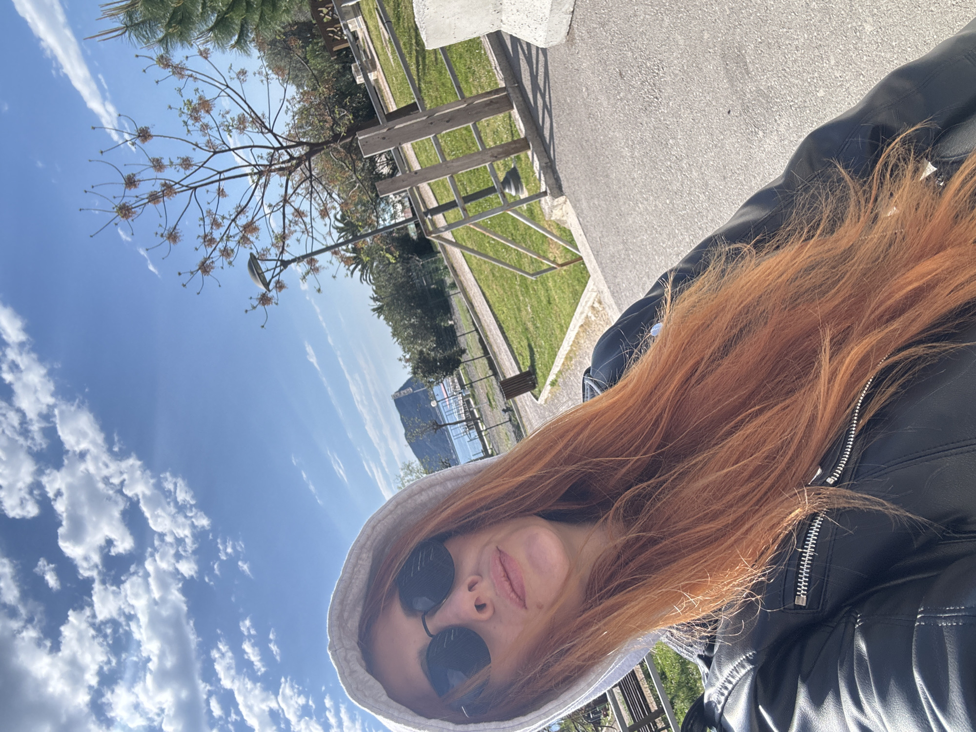 Red-haired woman spotted multiple times around Budva, Montenegro morning