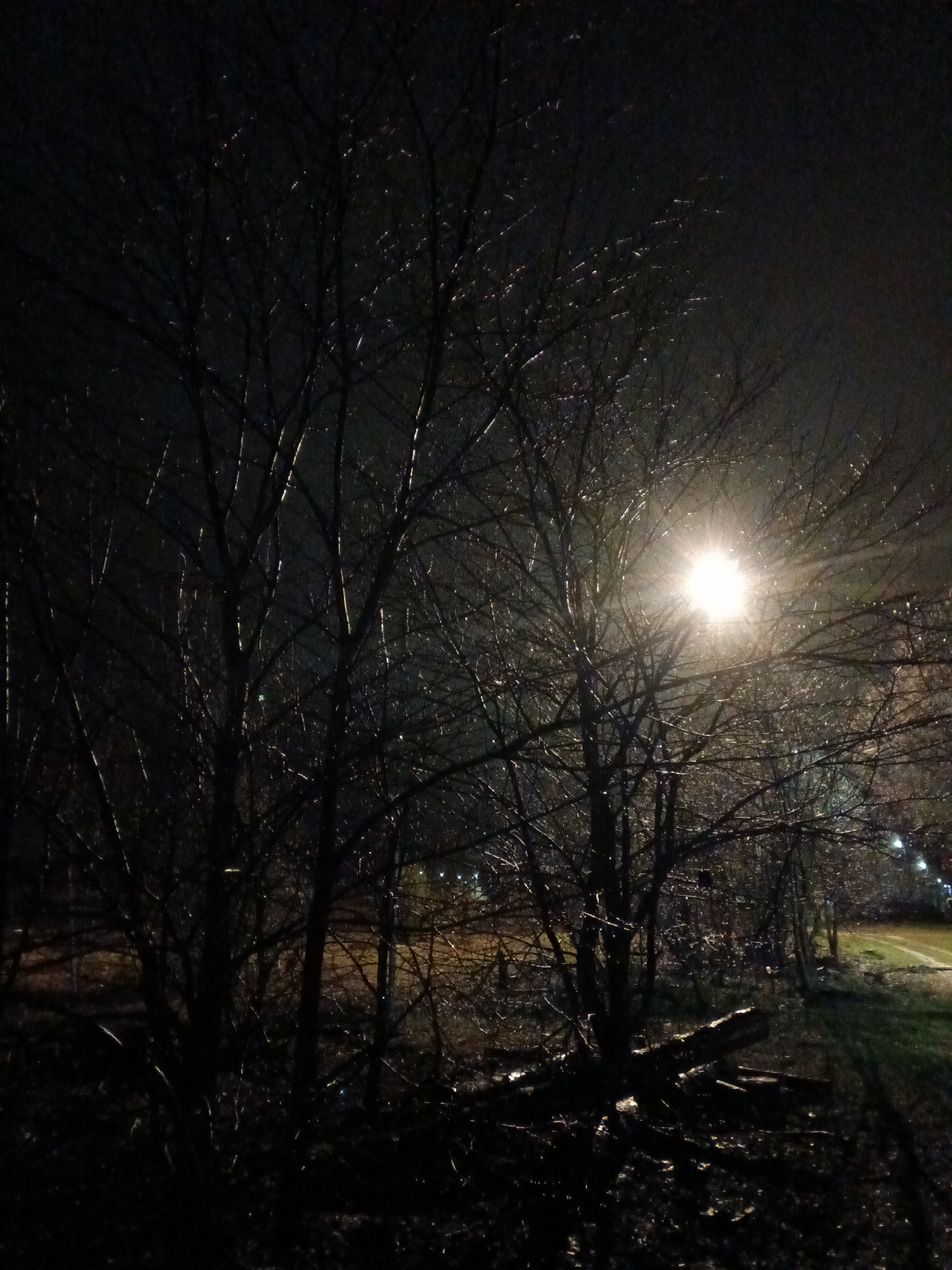 Night documentation walk through Andreyevo Russia village scenes