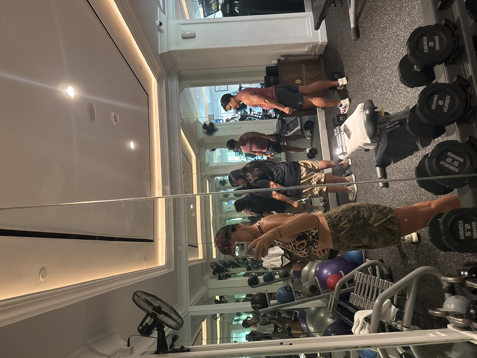 Early morning gym session documented in Kuta Selatan