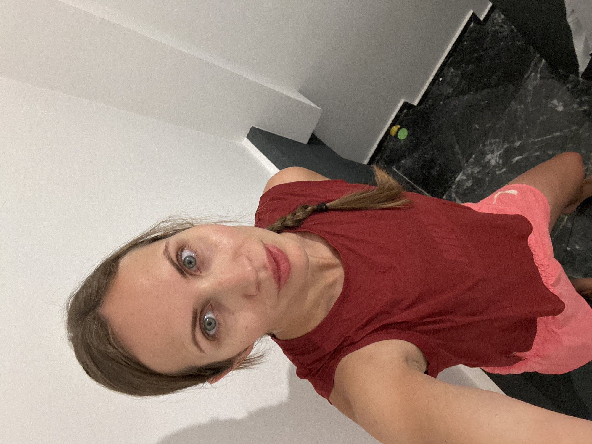 Stairwell selfie in Fethiye, Turkey.