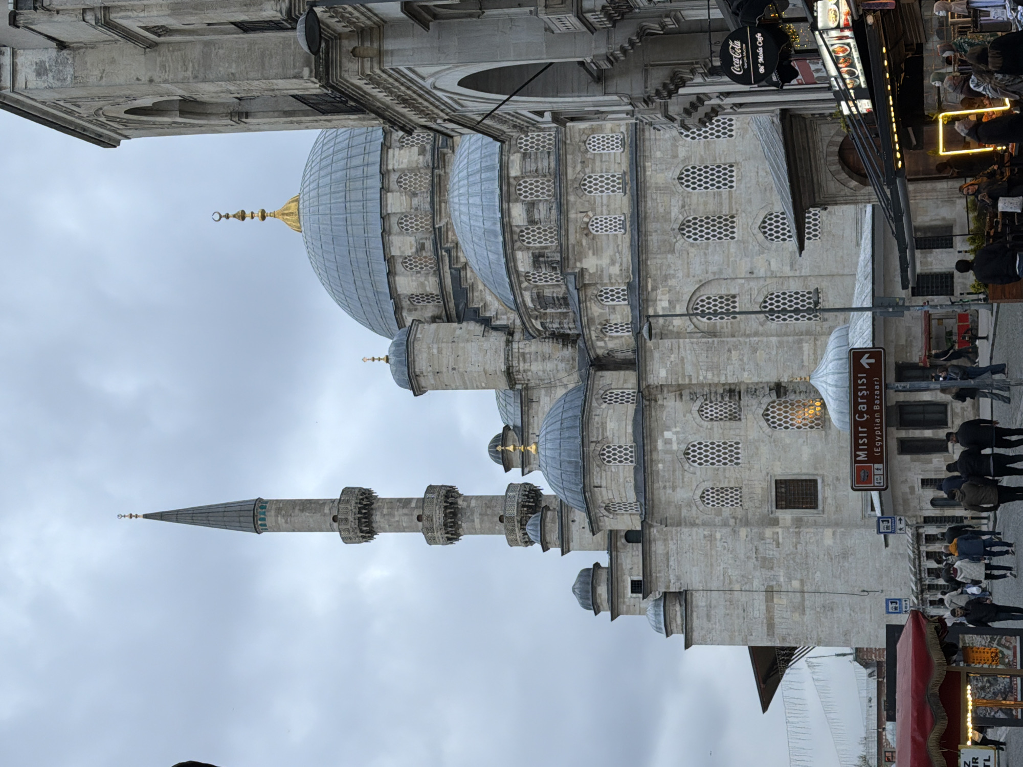 Tourist captures Istanbul mosque district, sweets, cobblestone streets