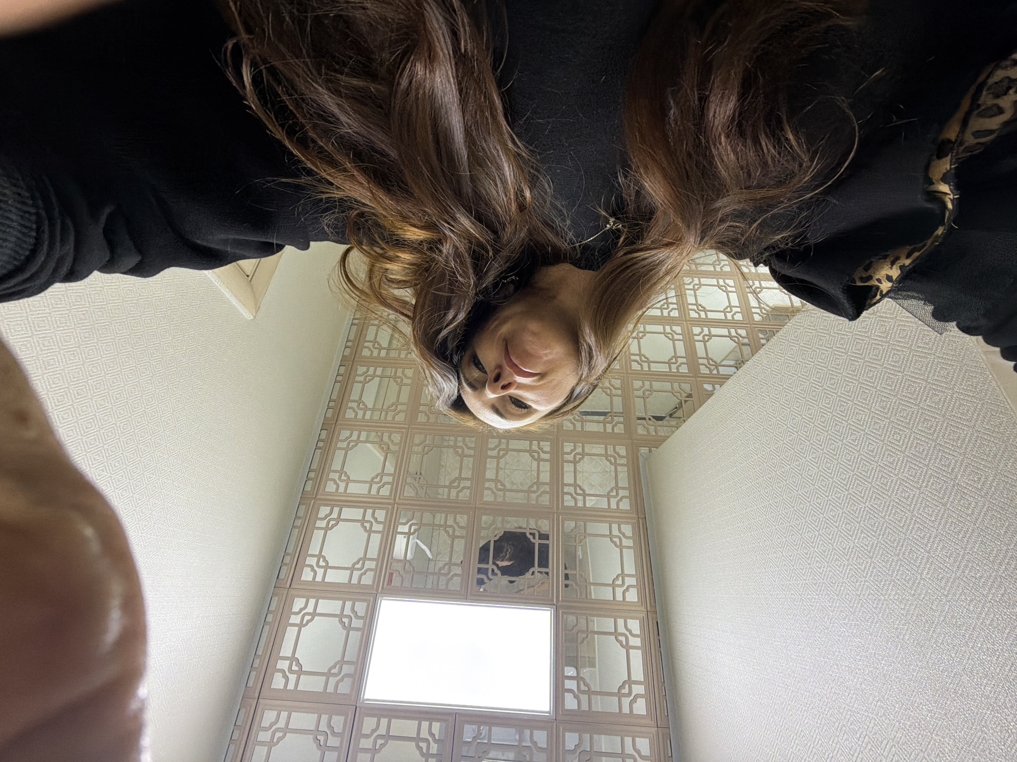 Morning selfie session captured across Birobidzhan during rainy weather