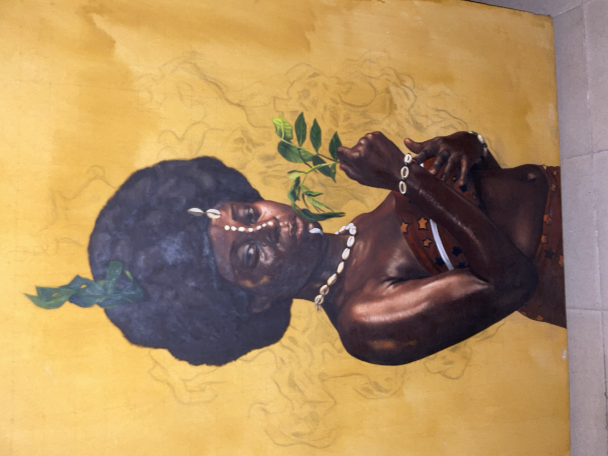 Art collection featuring Nigerian portraits documented in Ado