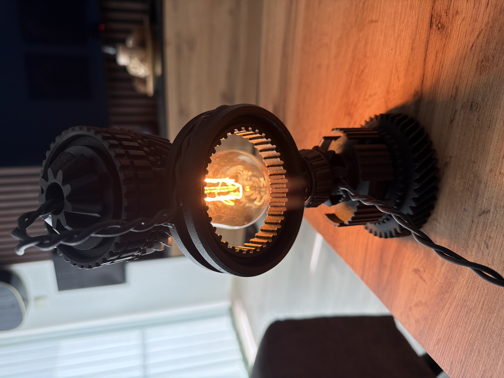 Sofia resident documents steampunk Edison lamp in detailed photography session