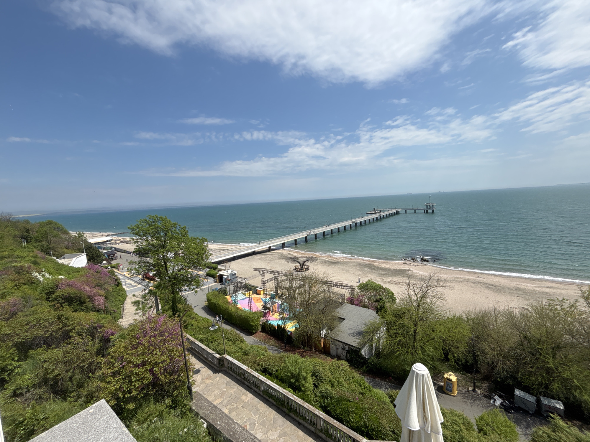 Morning scenes captured around Burgas waterfront and public spaces