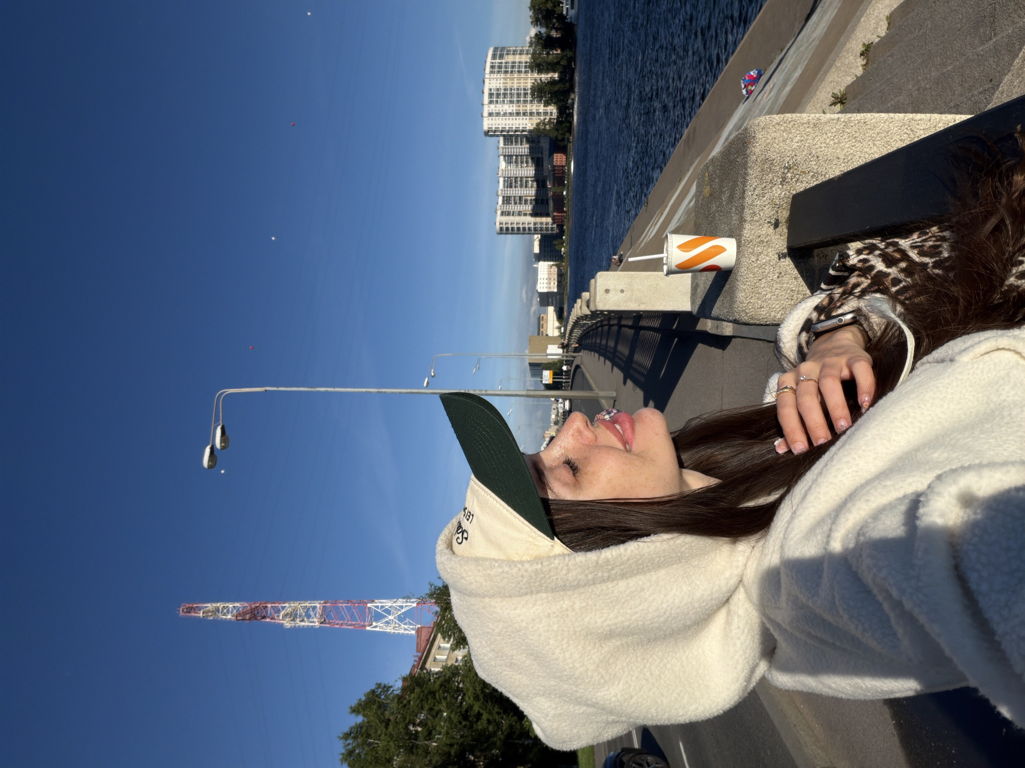 Woman observed near waterfront apartment complex in Shushary, Russia