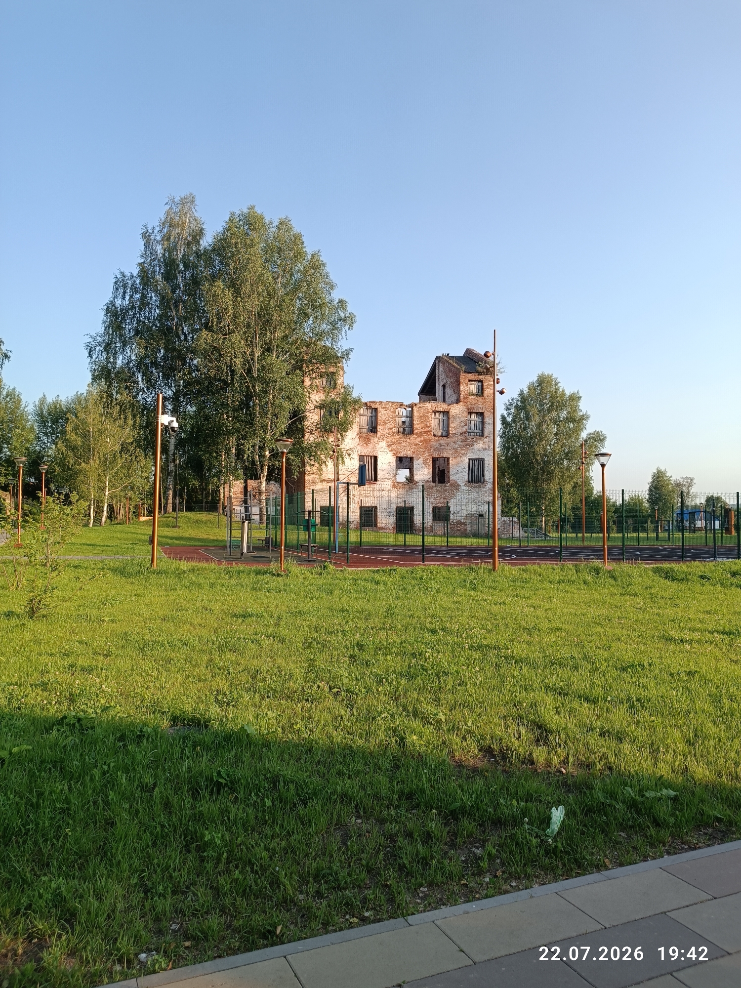 Verkhoturye ruins, churches, and waterways on a summer afternoon