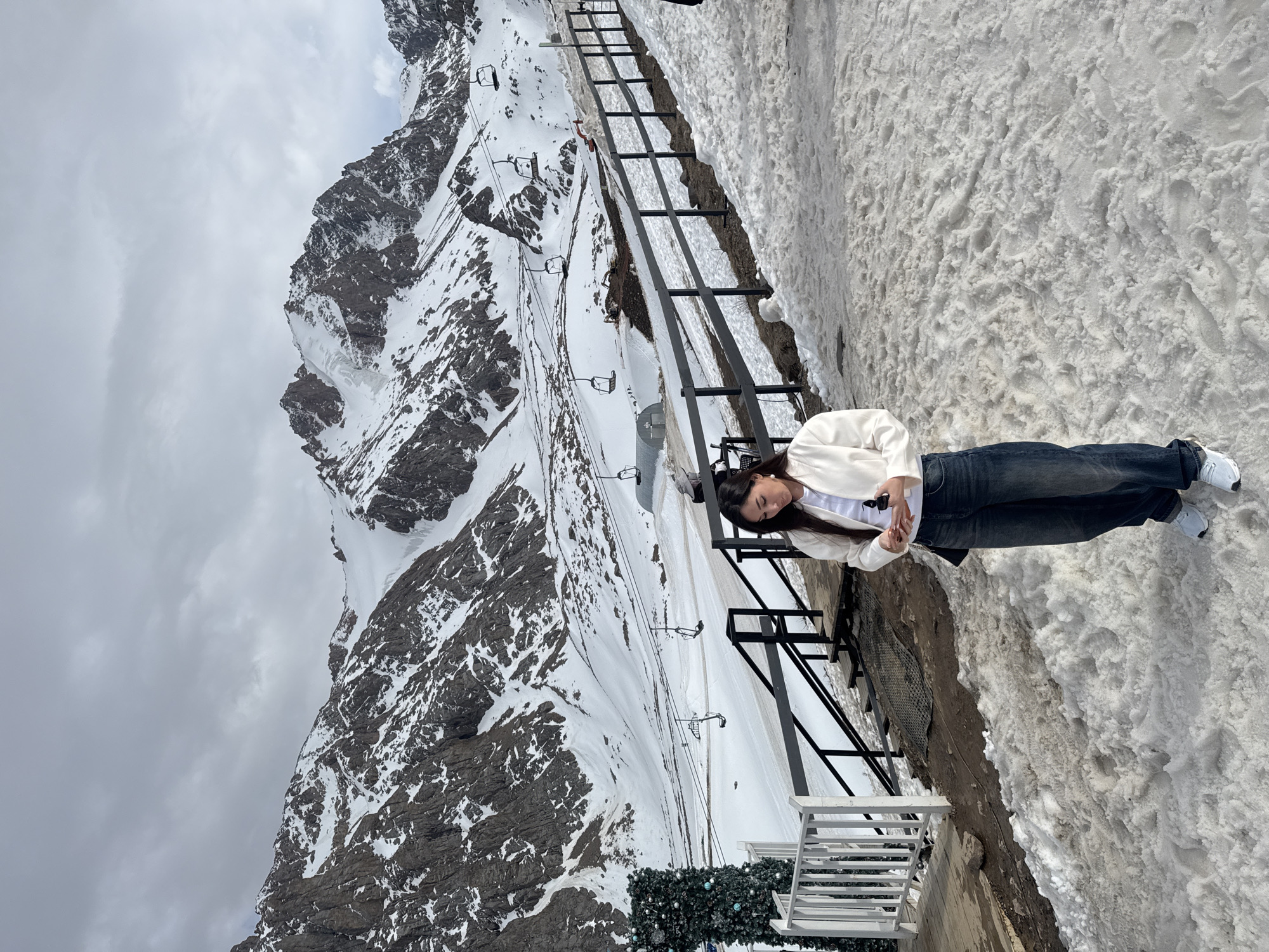 Mountain visitors enjoy snowy trails near Almaty ski area