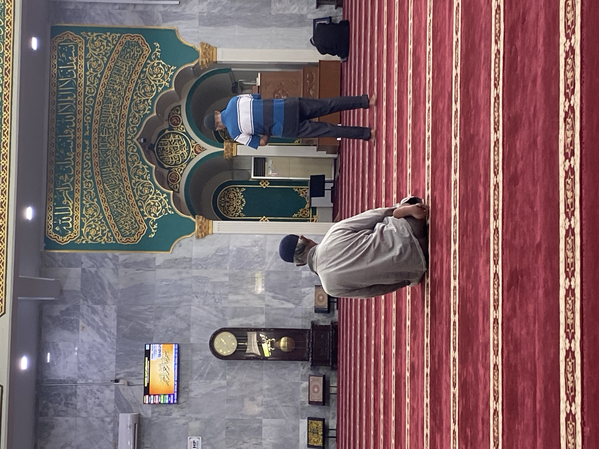 Morning prayers underway at Baiturrahman Grand Mosque, Lhokseumawe