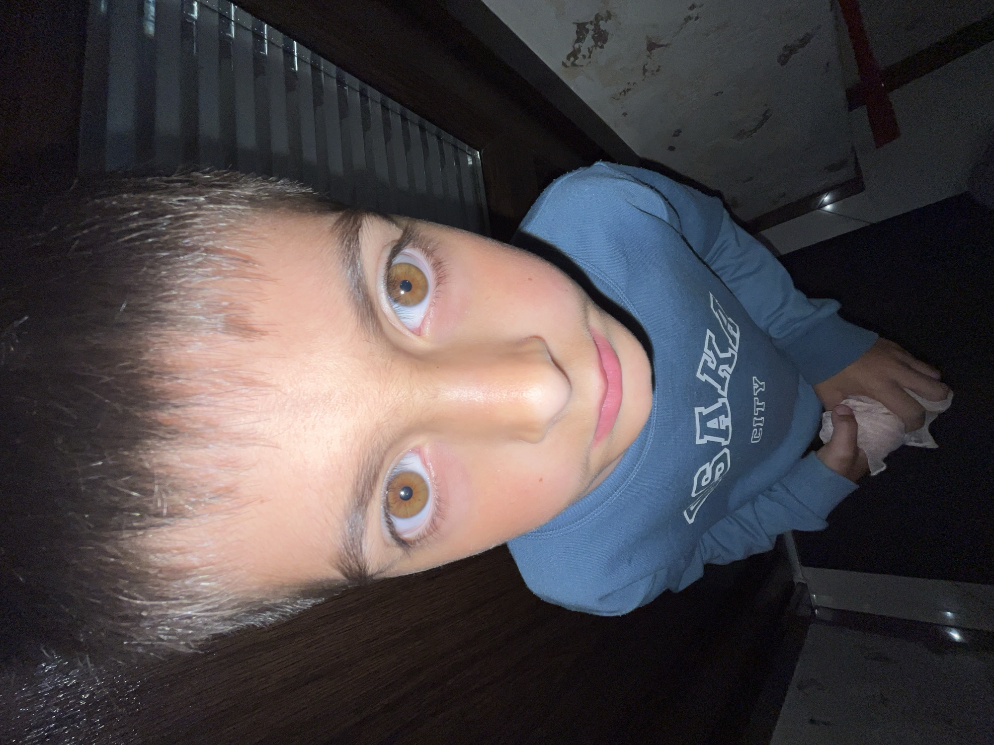 Evening domestic life documented in Koroviia, Ukraine residential area