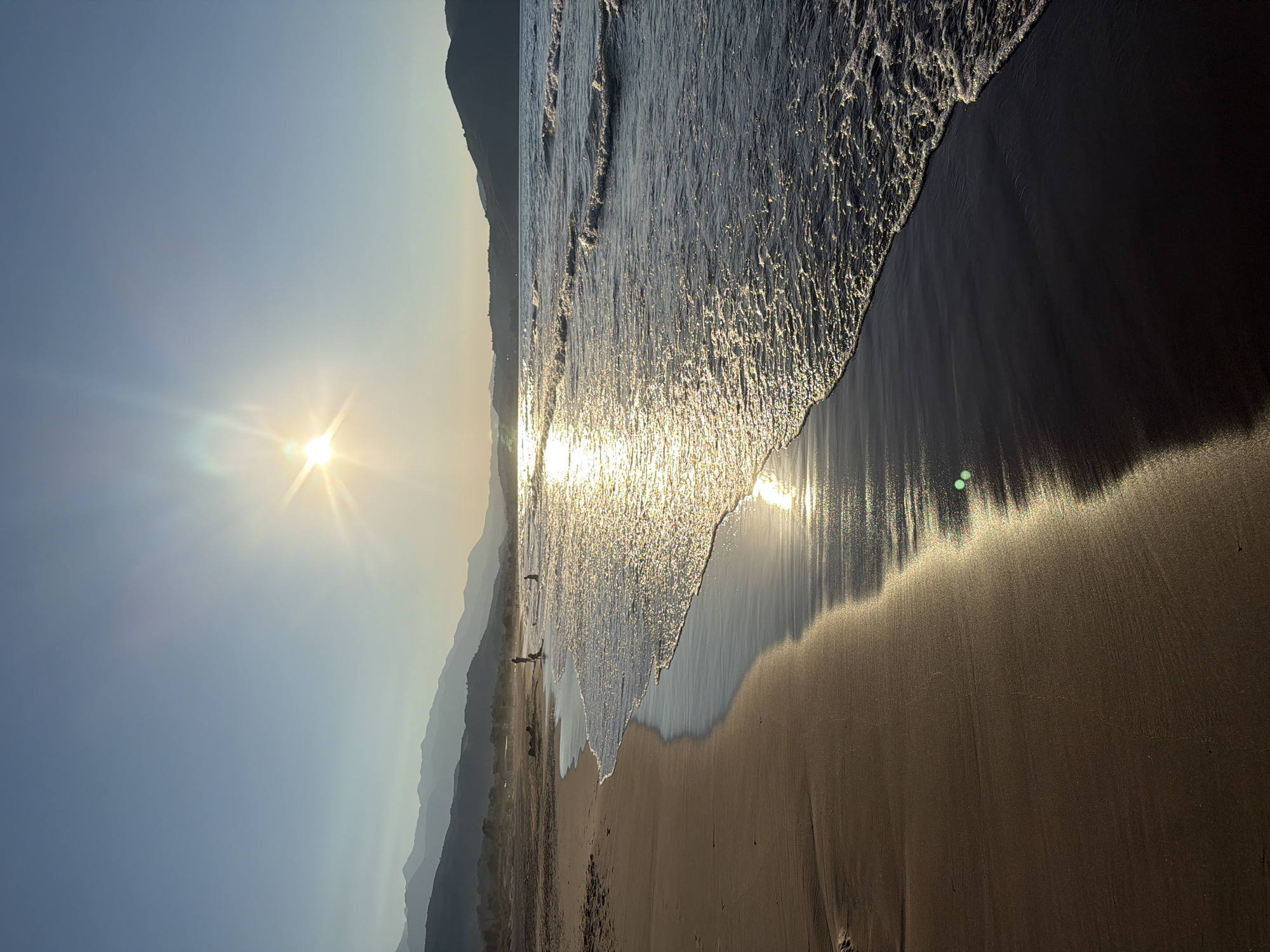 Golden hour at Georgioupoli beach, Crete