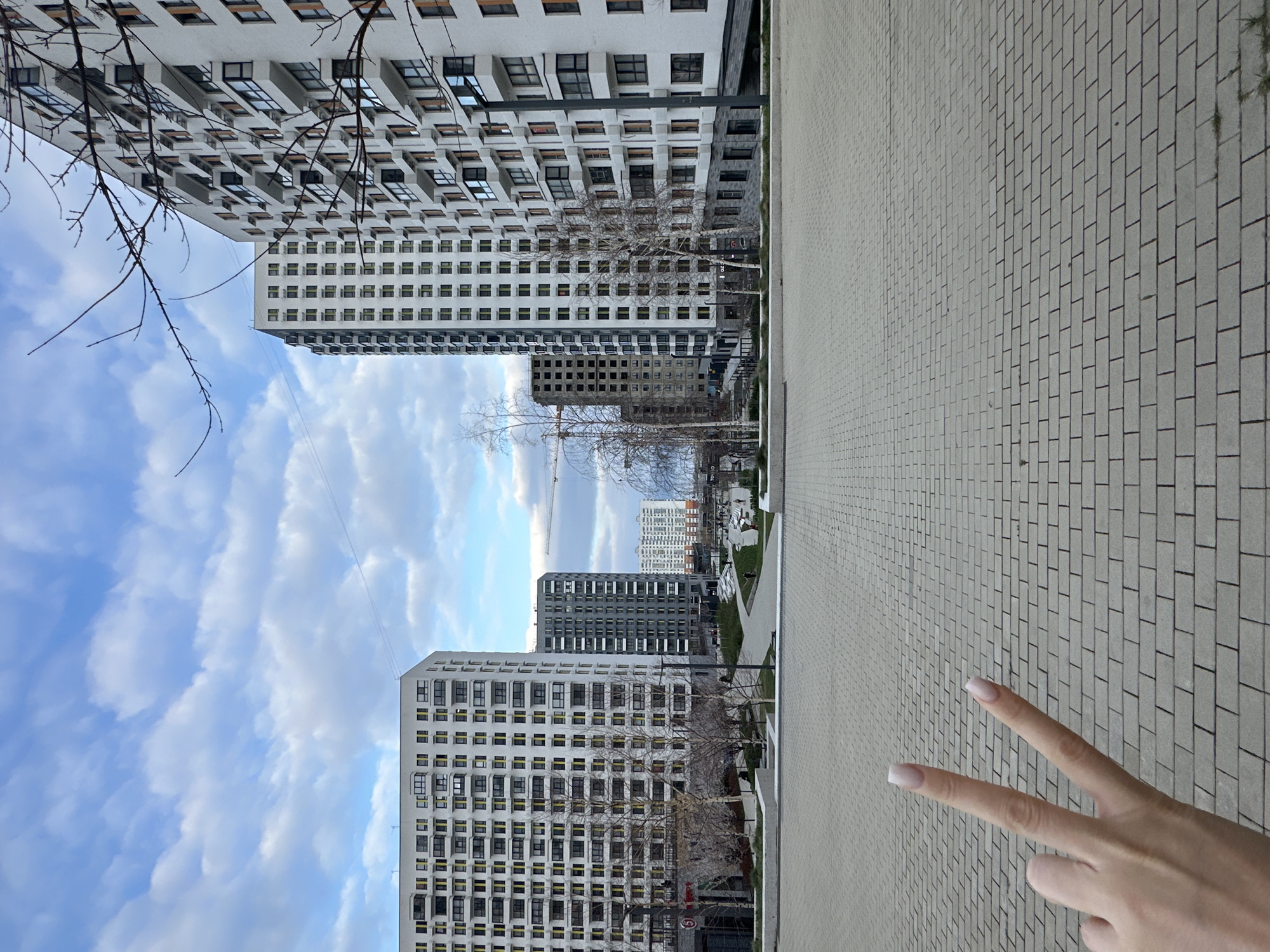 Residential scene captured in Novorossiysk under cloudy skies